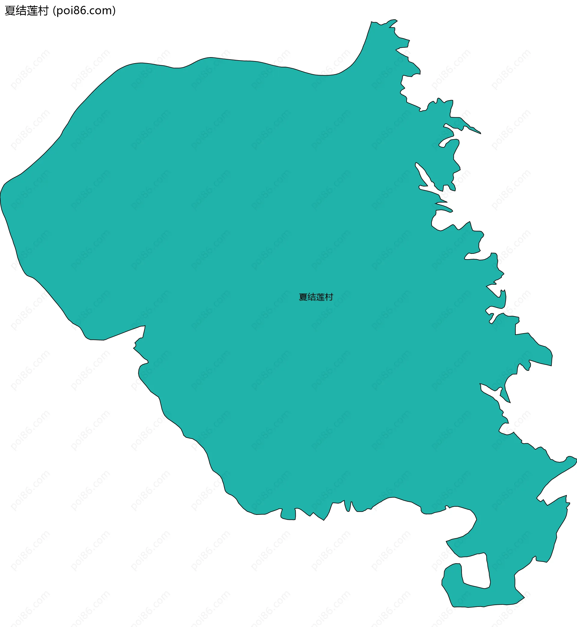 夏结莲村边界地图