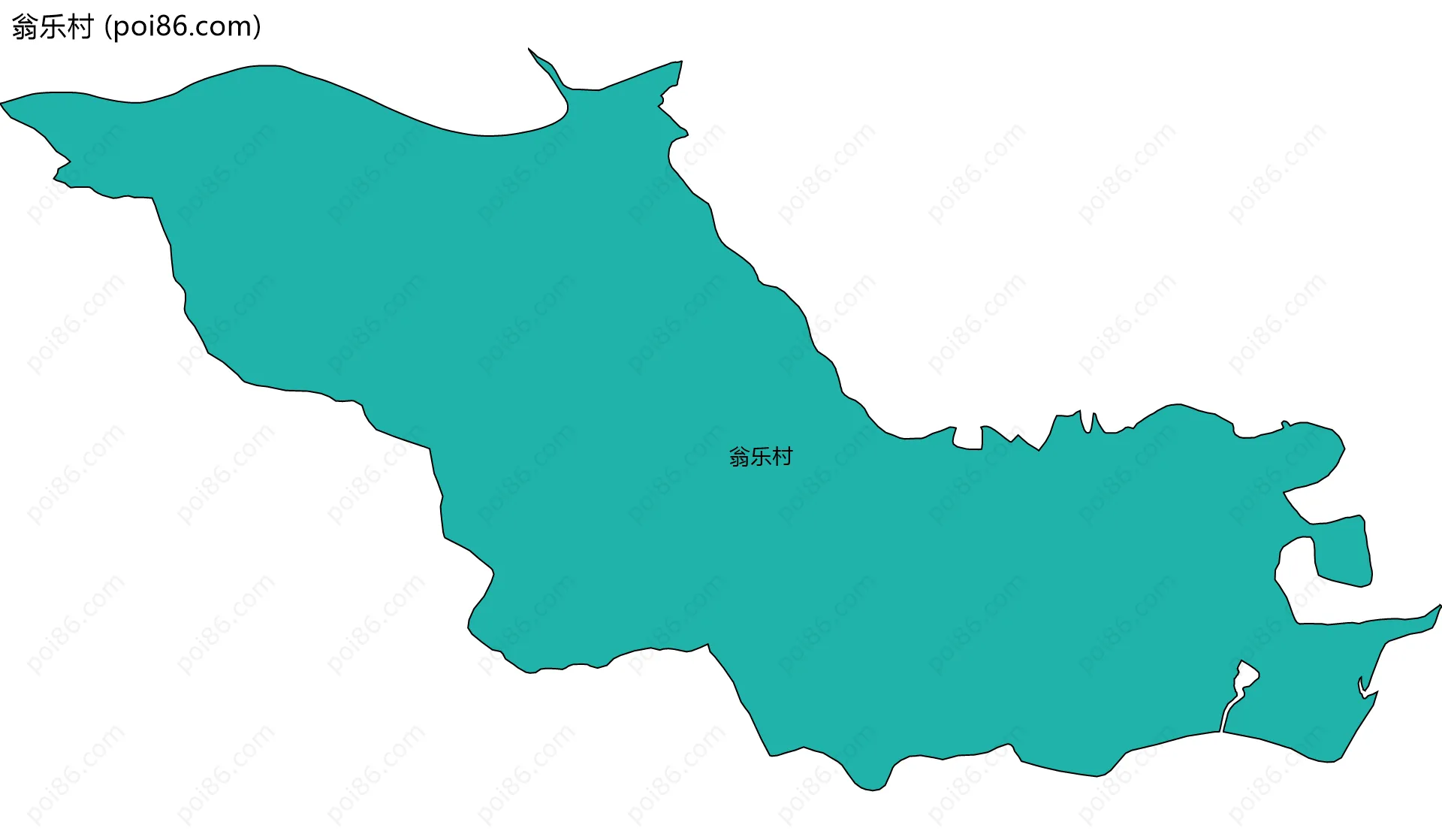 翁乐村边界地图