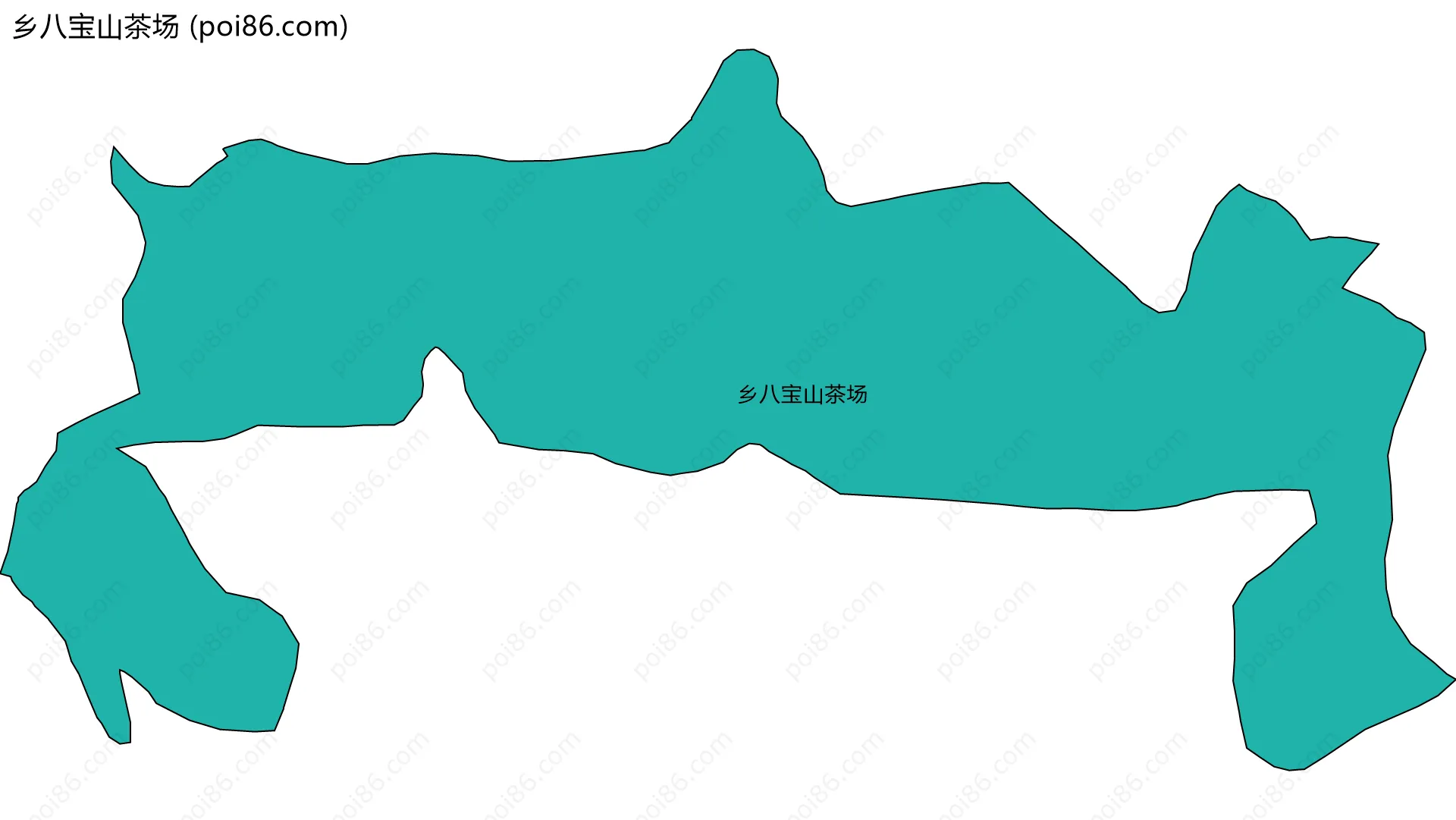 乡八宝山茶场边界地图