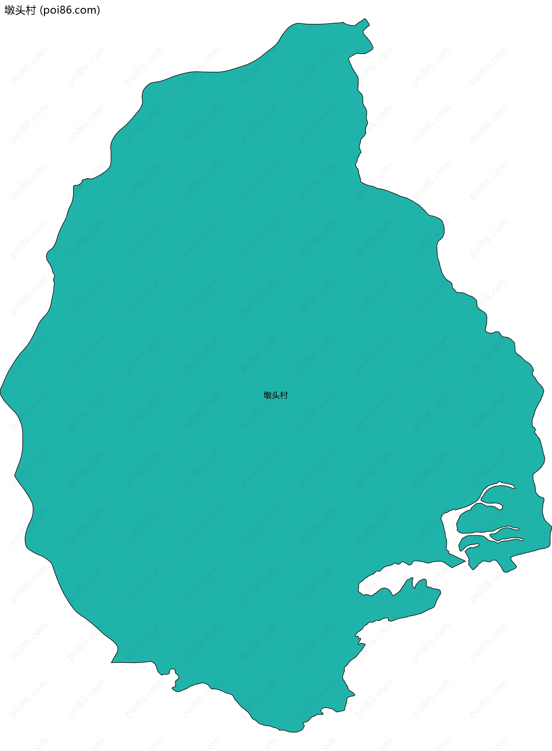 墩头村边界地图