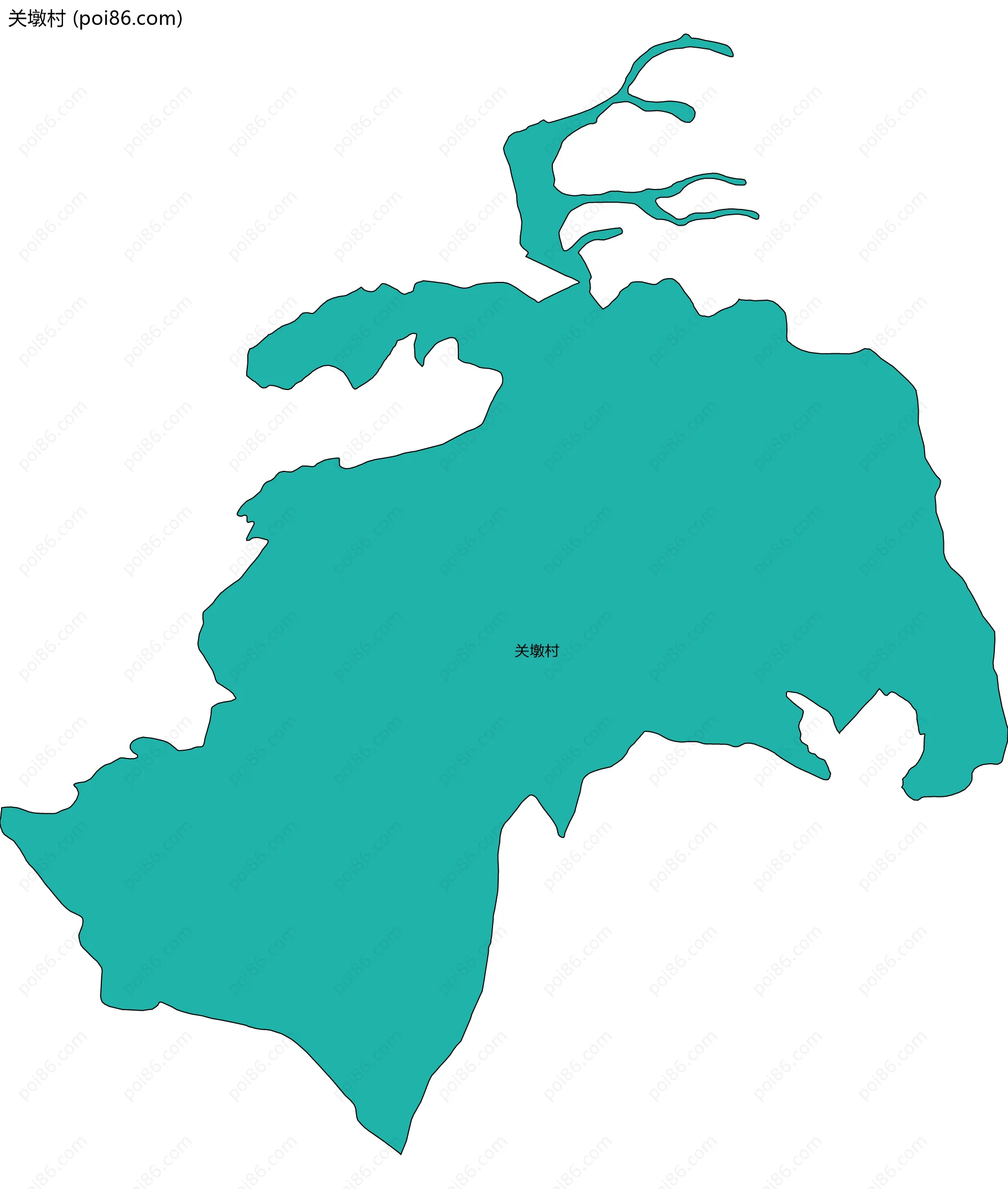 关墩村边界地图
