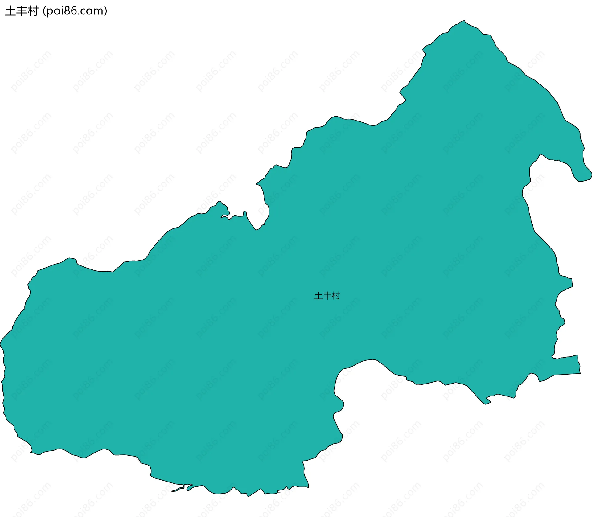 土丰村边界地图
