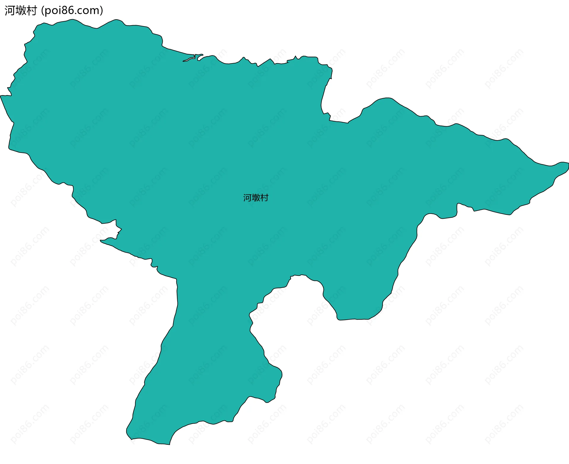 河墩村边界地图