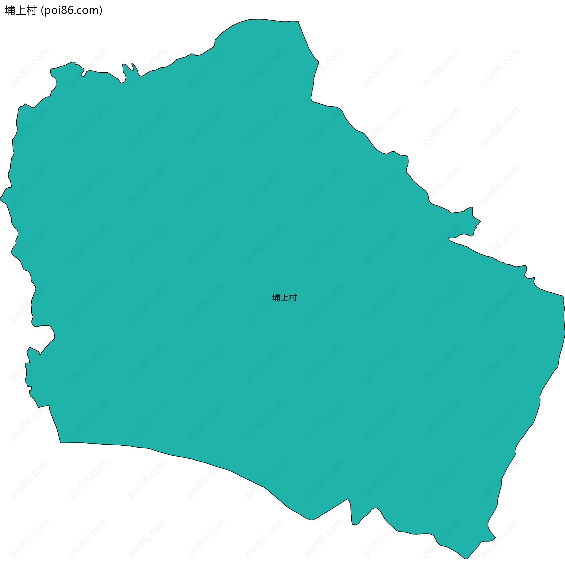 埔上村边界地图