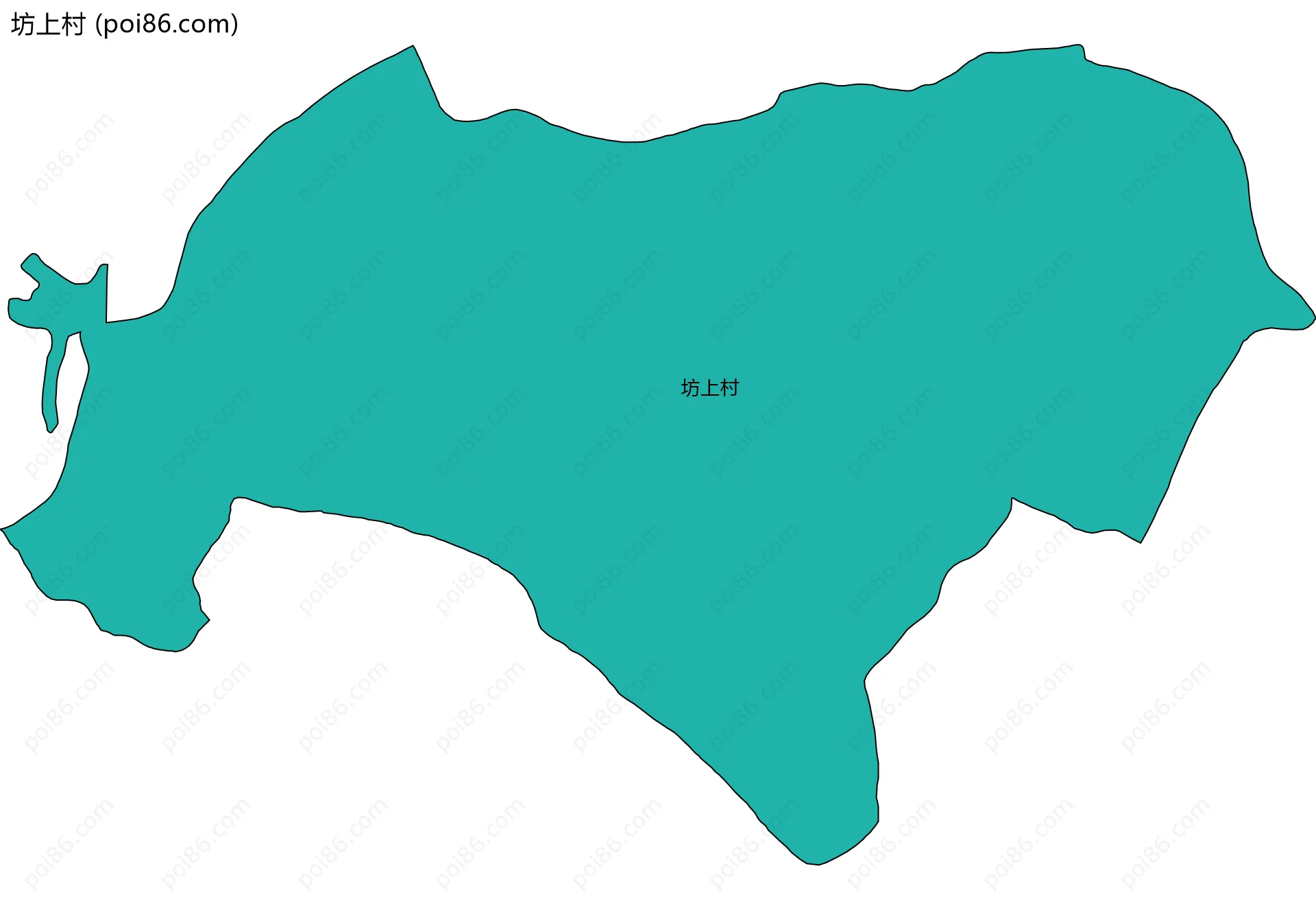 坊上村边界地图