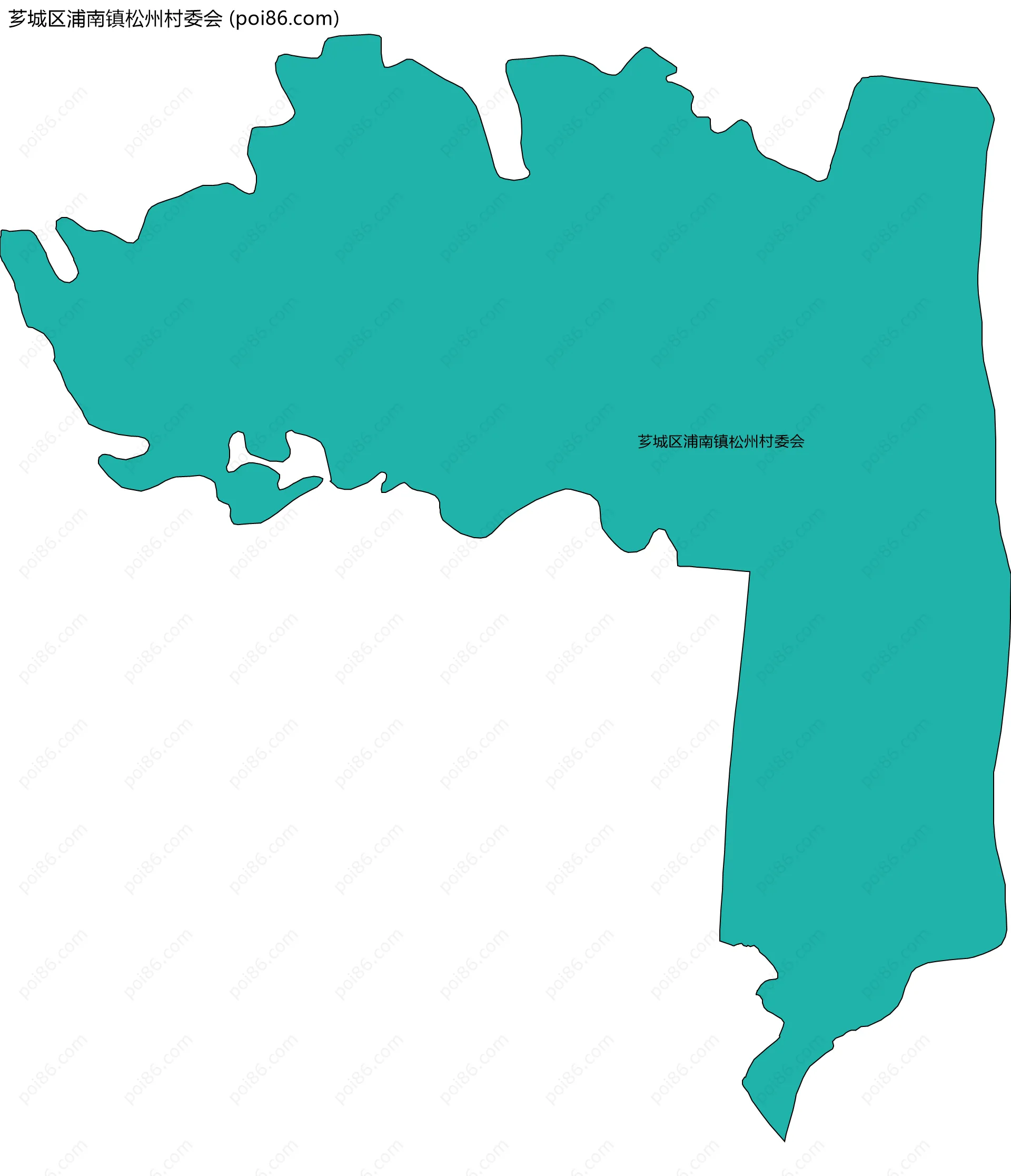 芗城区浦南镇松州村委会边界地图