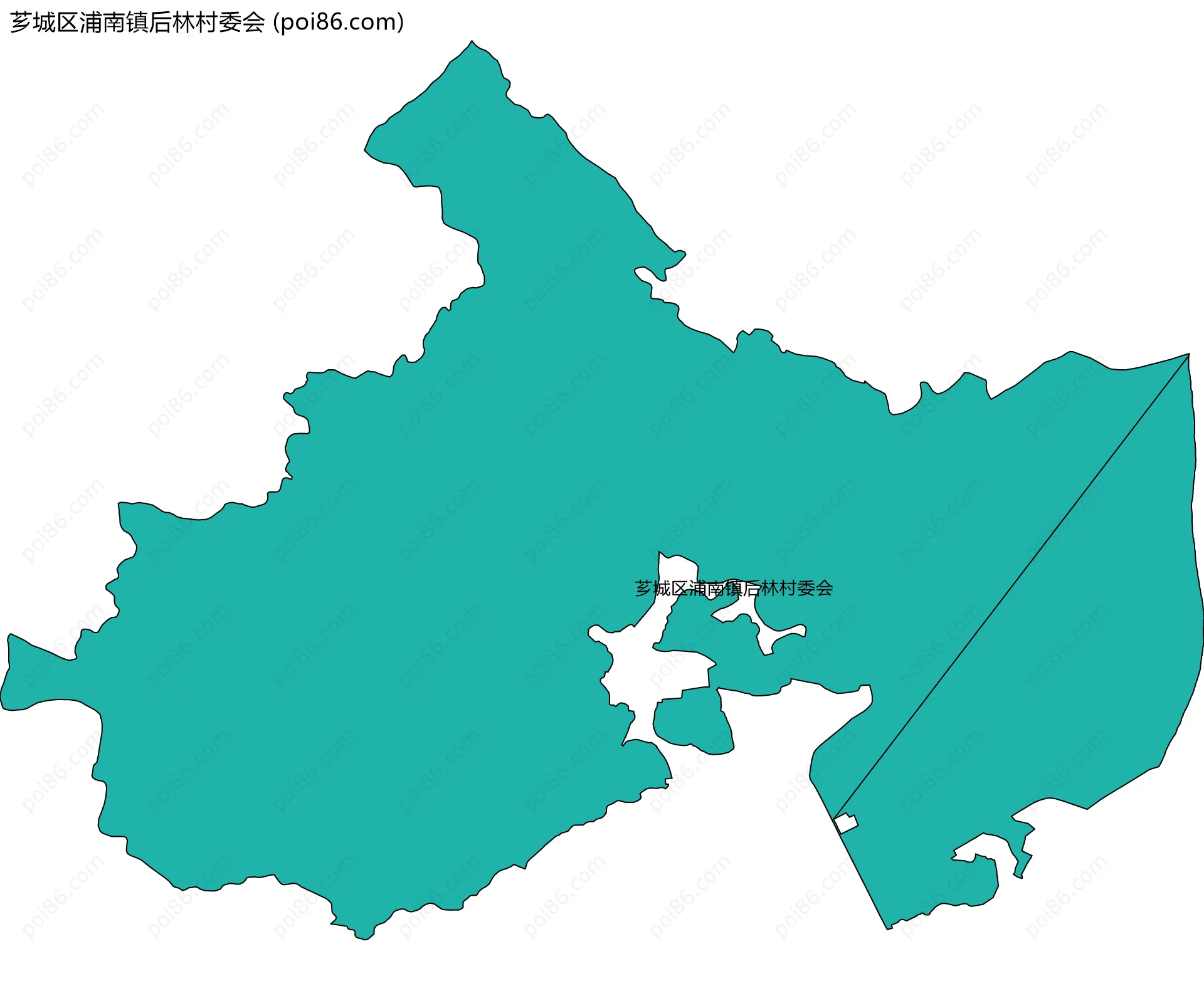 芗城区浦南镇后林村委会边界地图