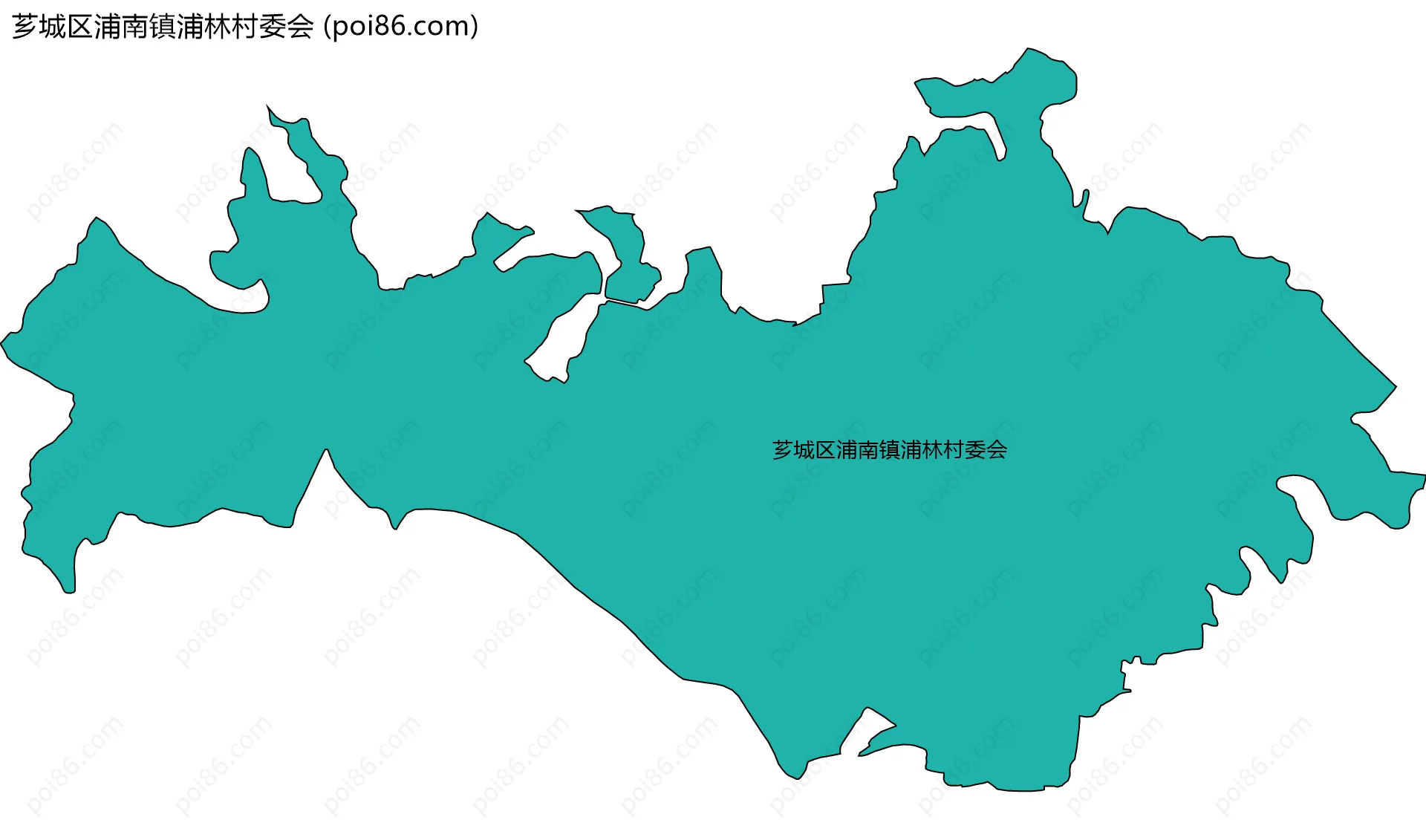 芗城区浦南镇浦林村委会边界地图