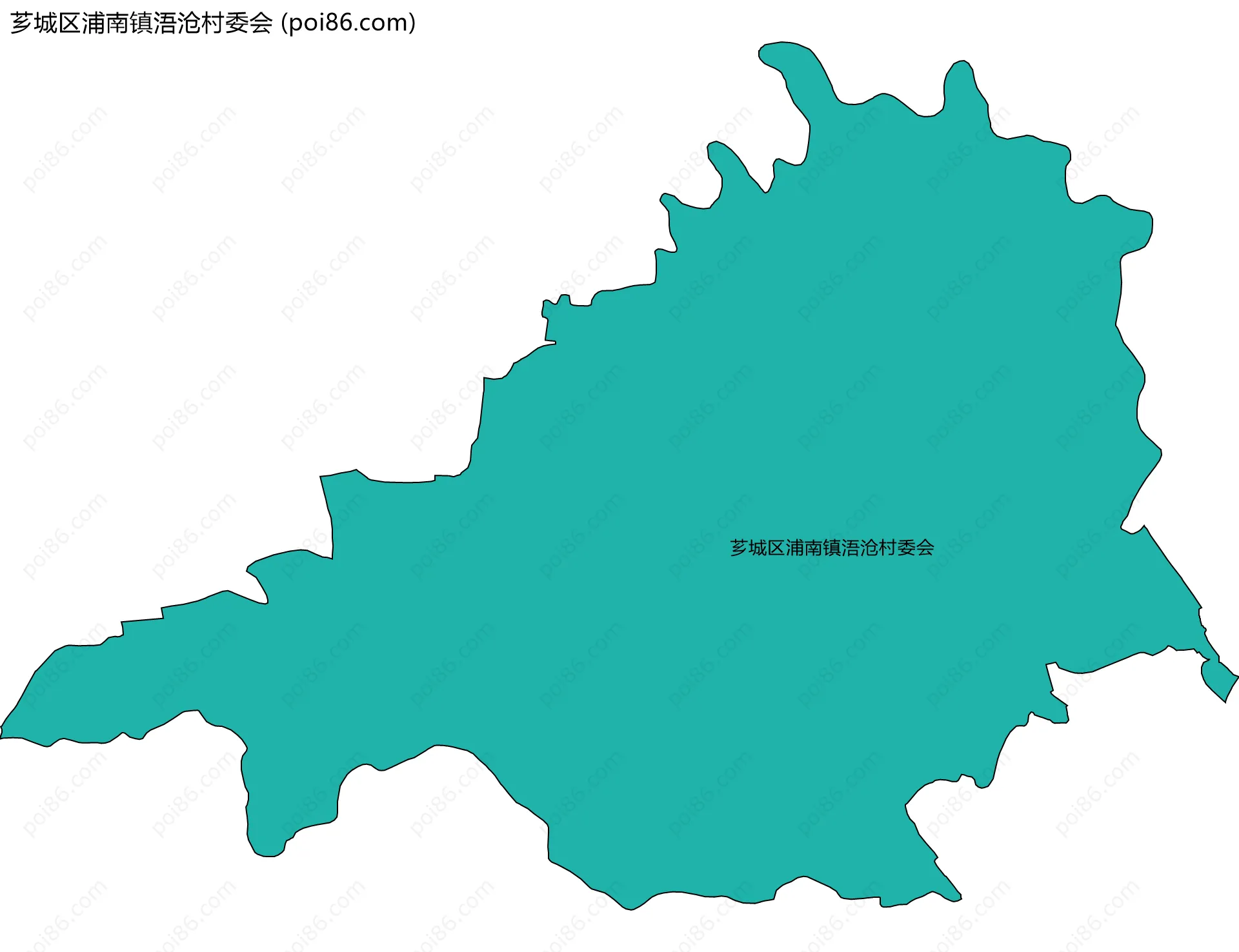 芗城区浦南镇浯沧村委会边界地图