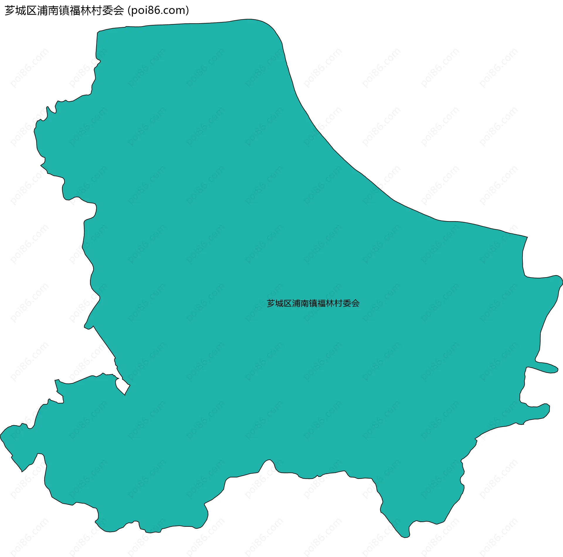 芗城区浦南镇福林村委会边界地图