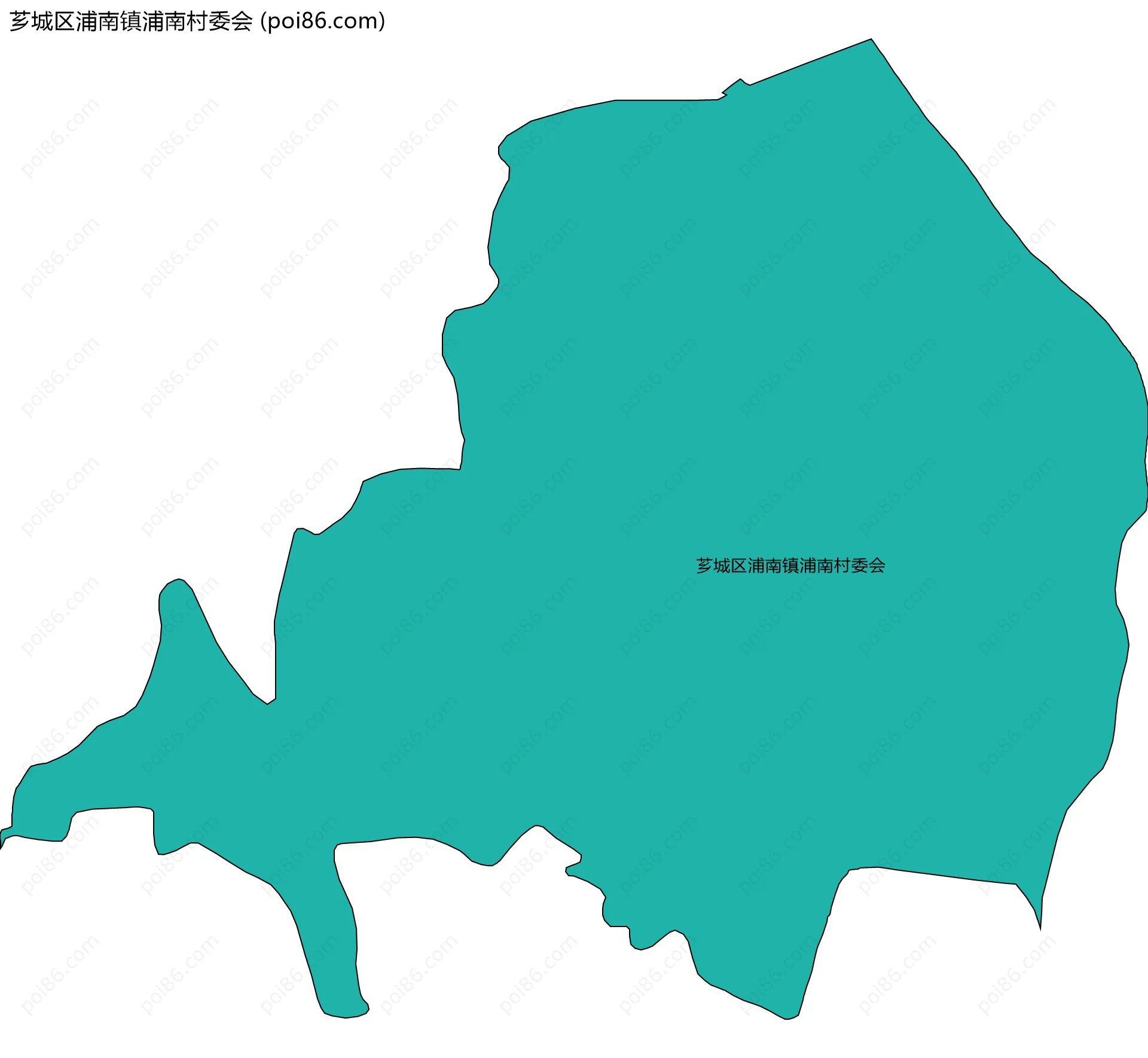 芗城区浦南镇浦南村委会边界地图