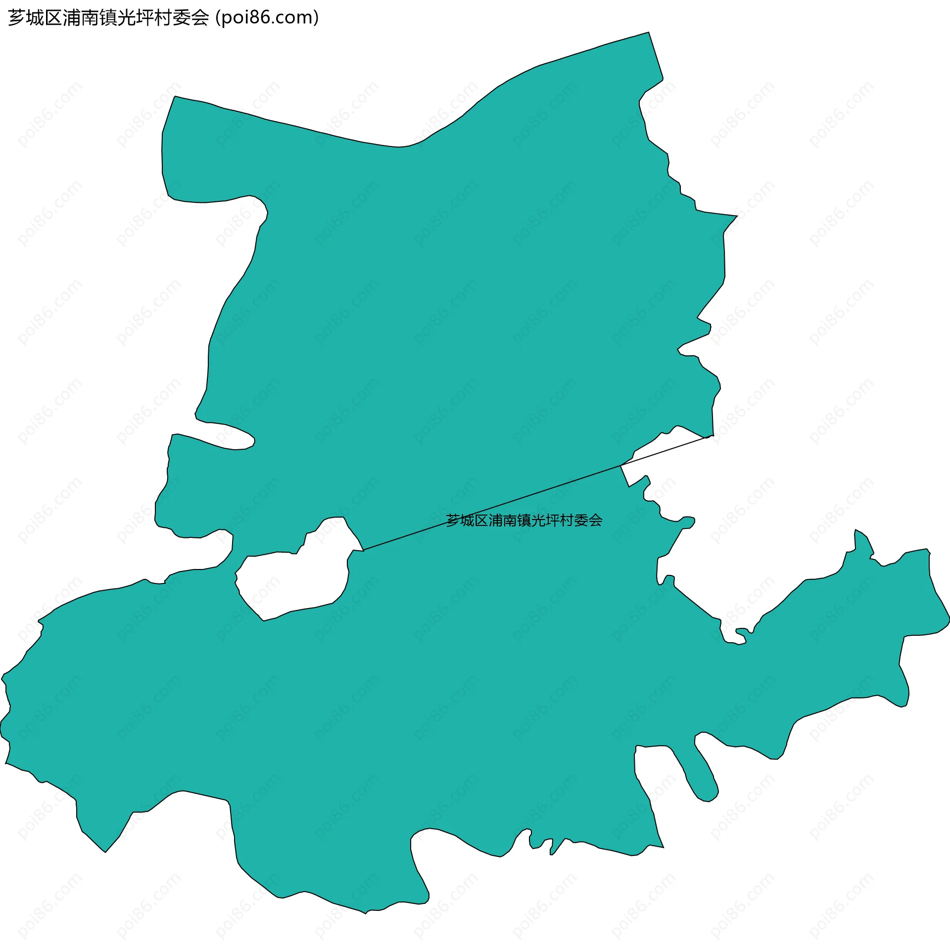 芗城区浦南镇光坪村委会边界地图