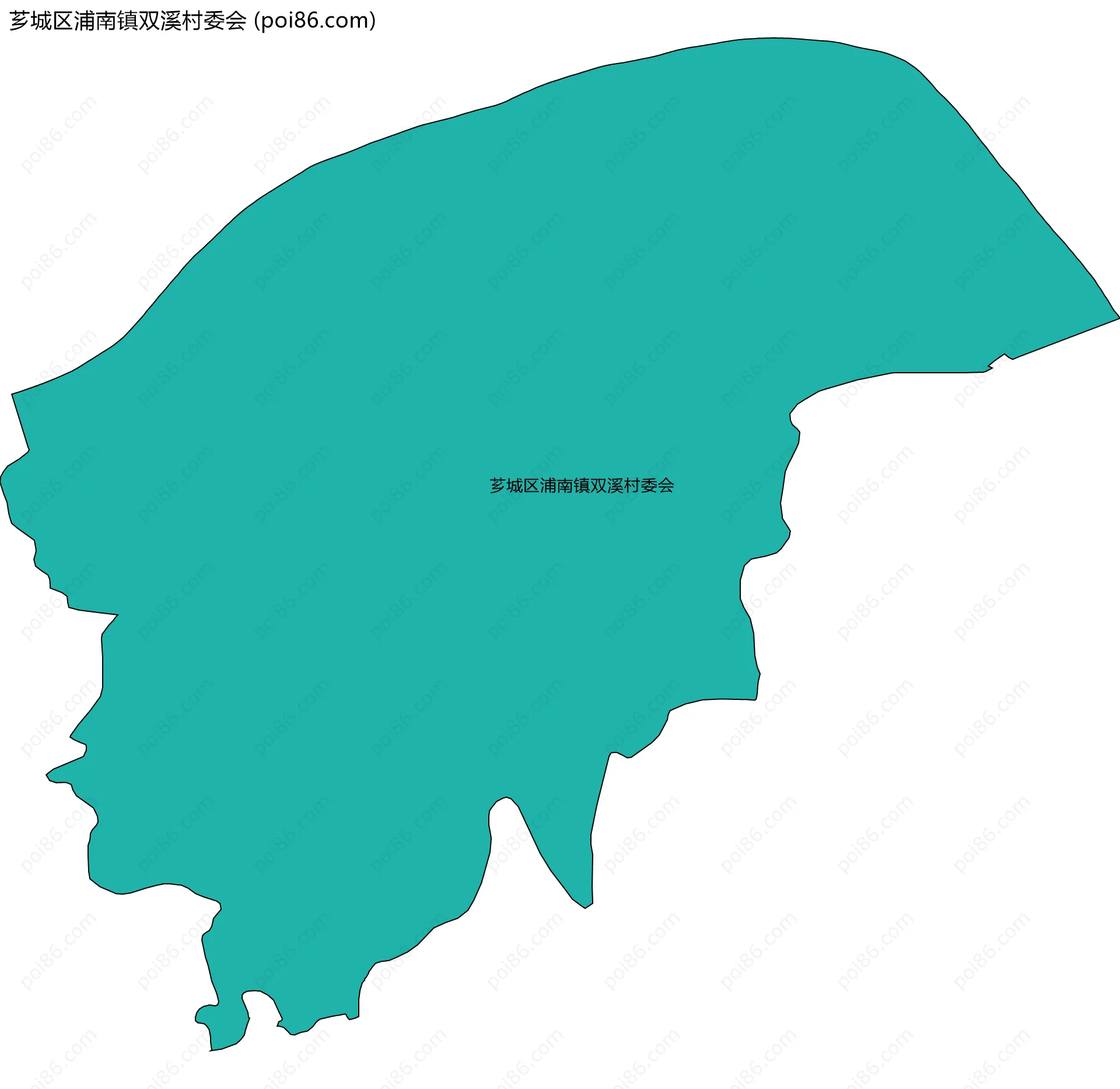 芗城区浦南镇双溪村委会边界地图