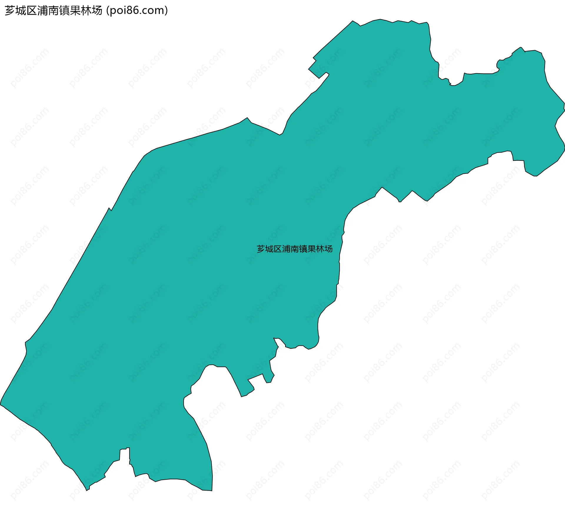 芗城区浦南镇果林场边界地图