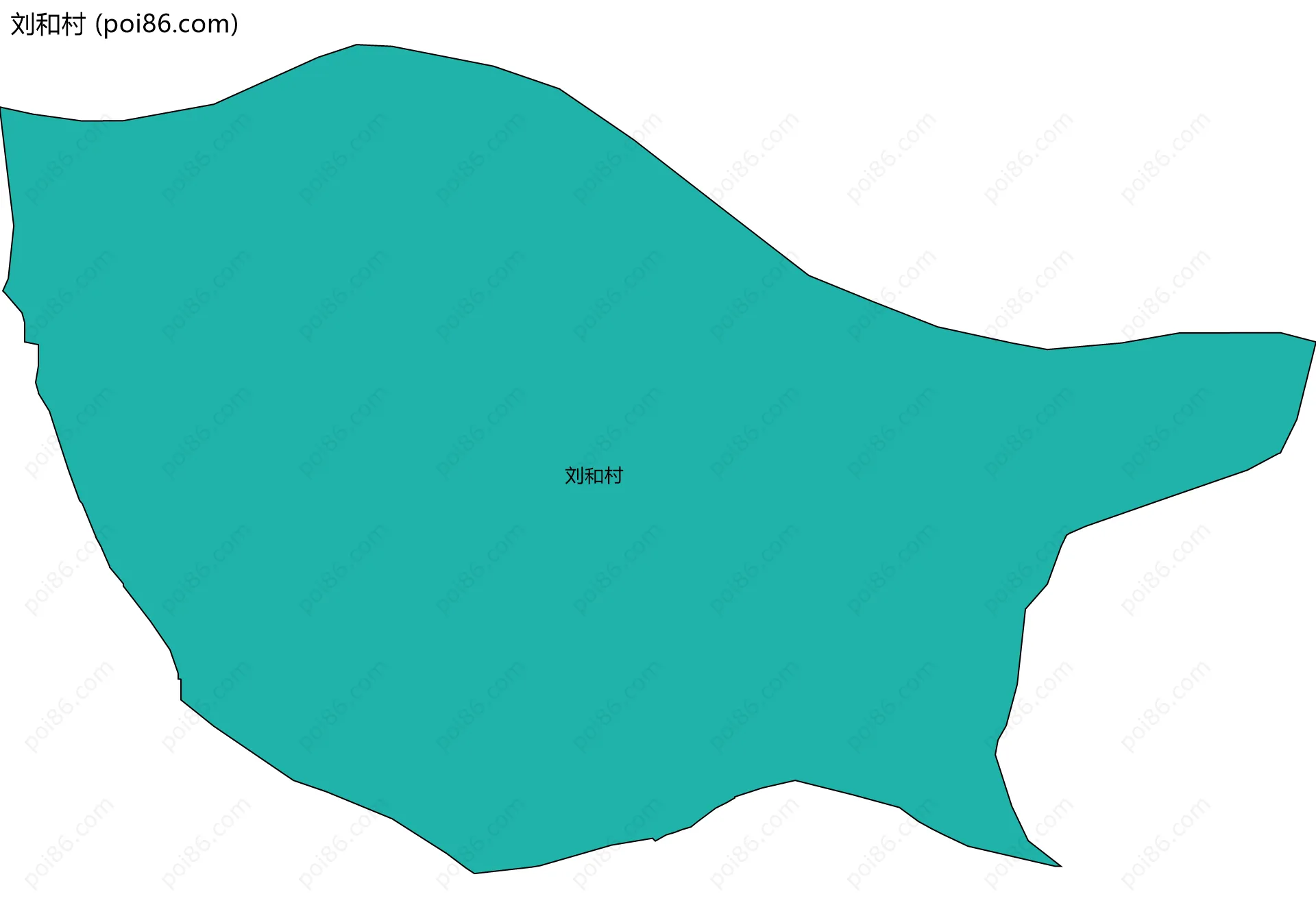 刘和村边界地图