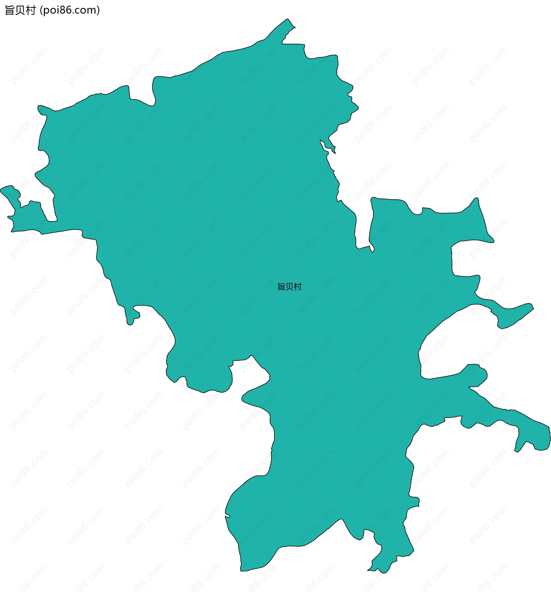 旨贝村边界地图
