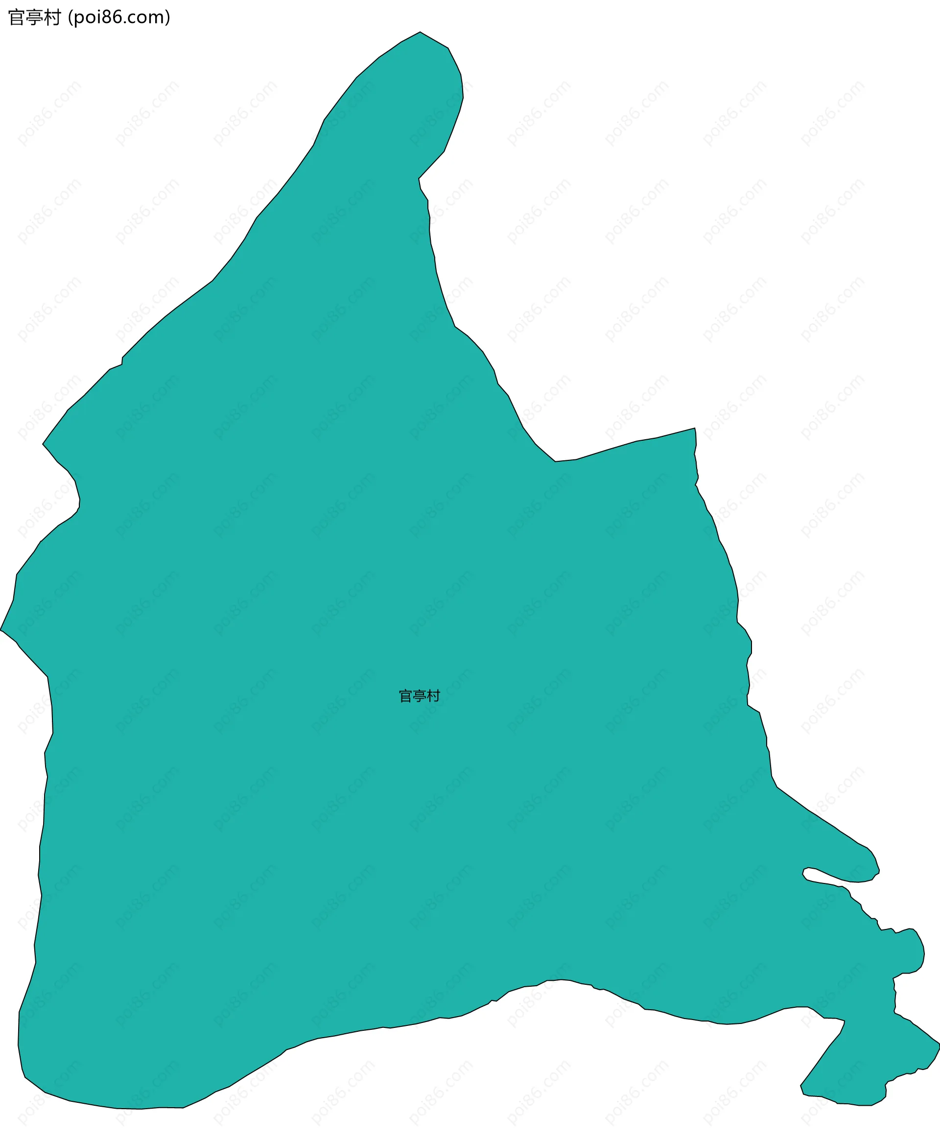 官亭村边界地图