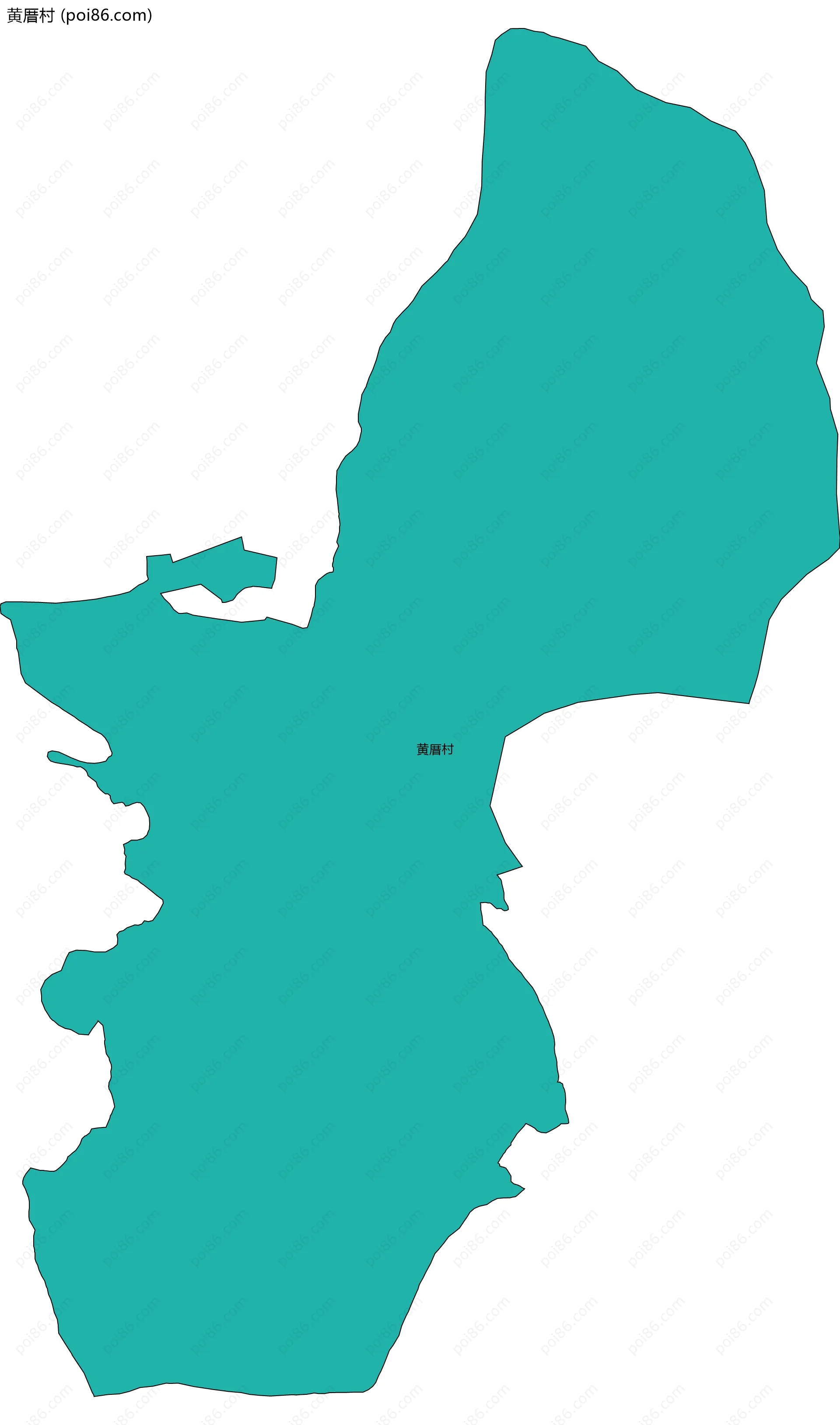 黄厝村边界地图