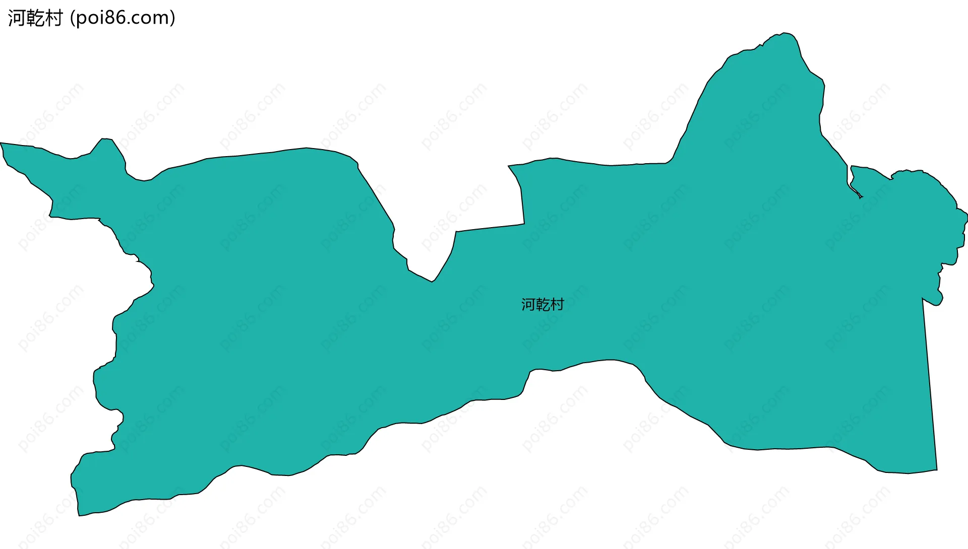 河乾村边界地图