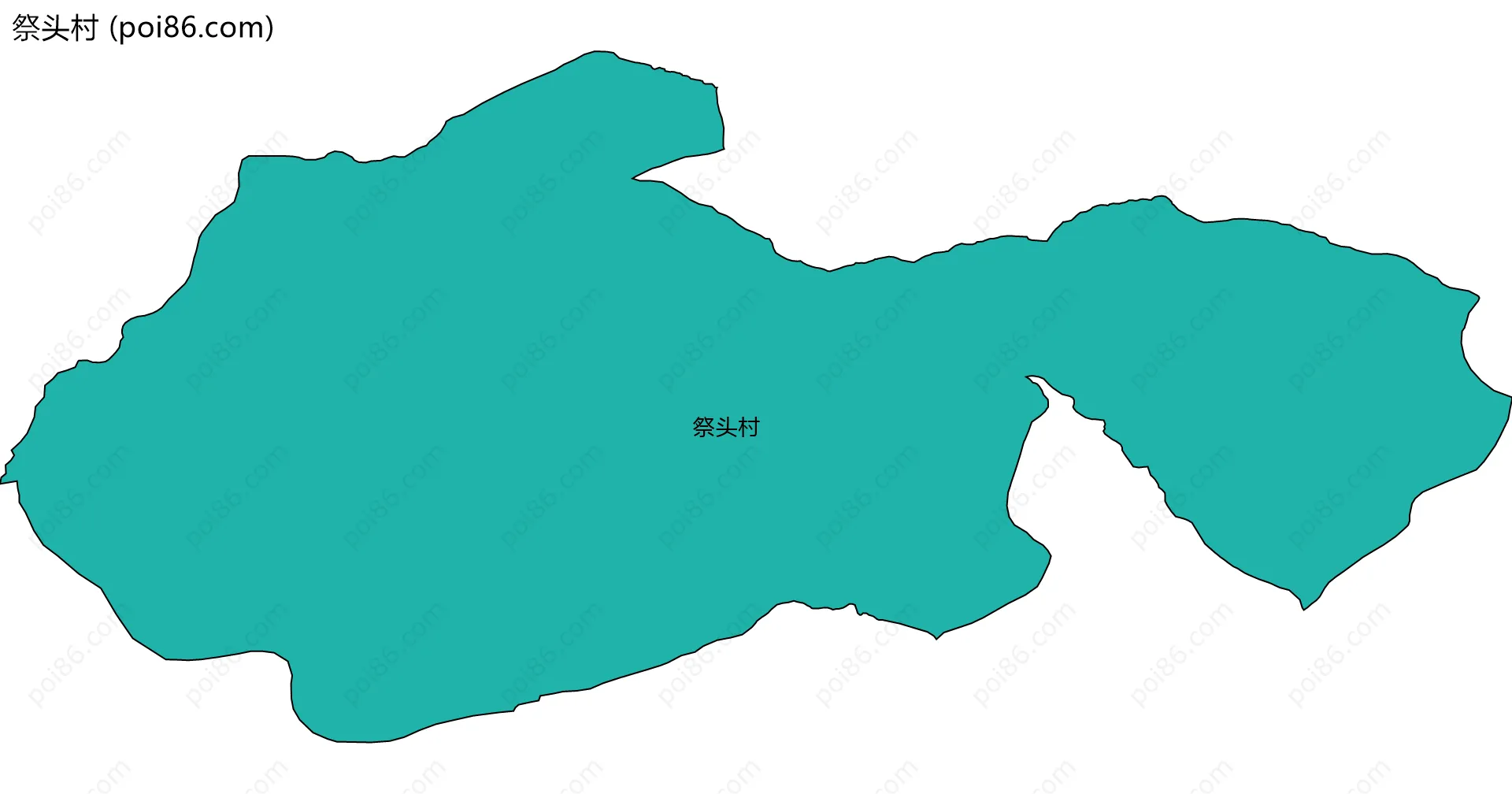 祭头村边界地图