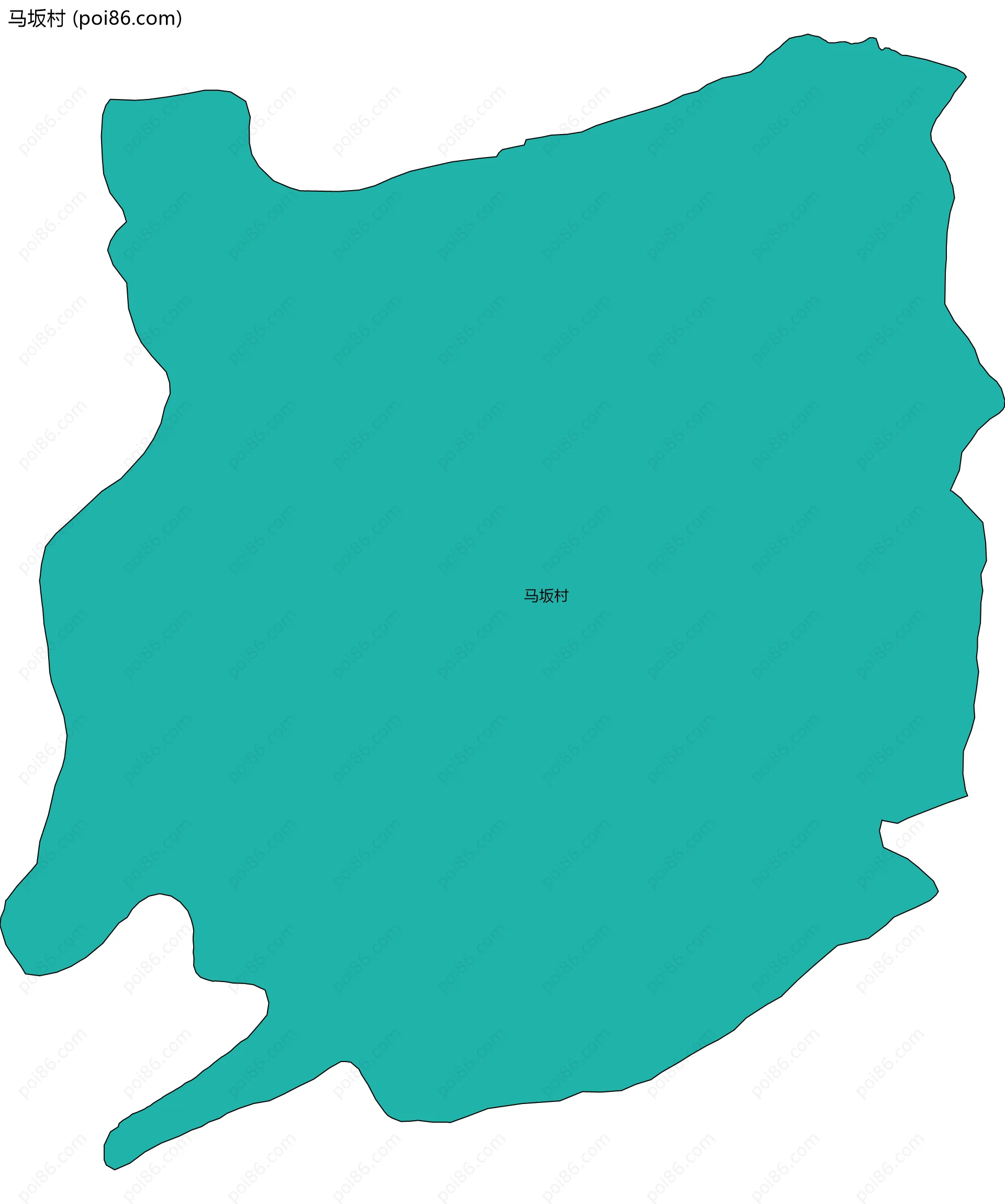 马坂村边界地图