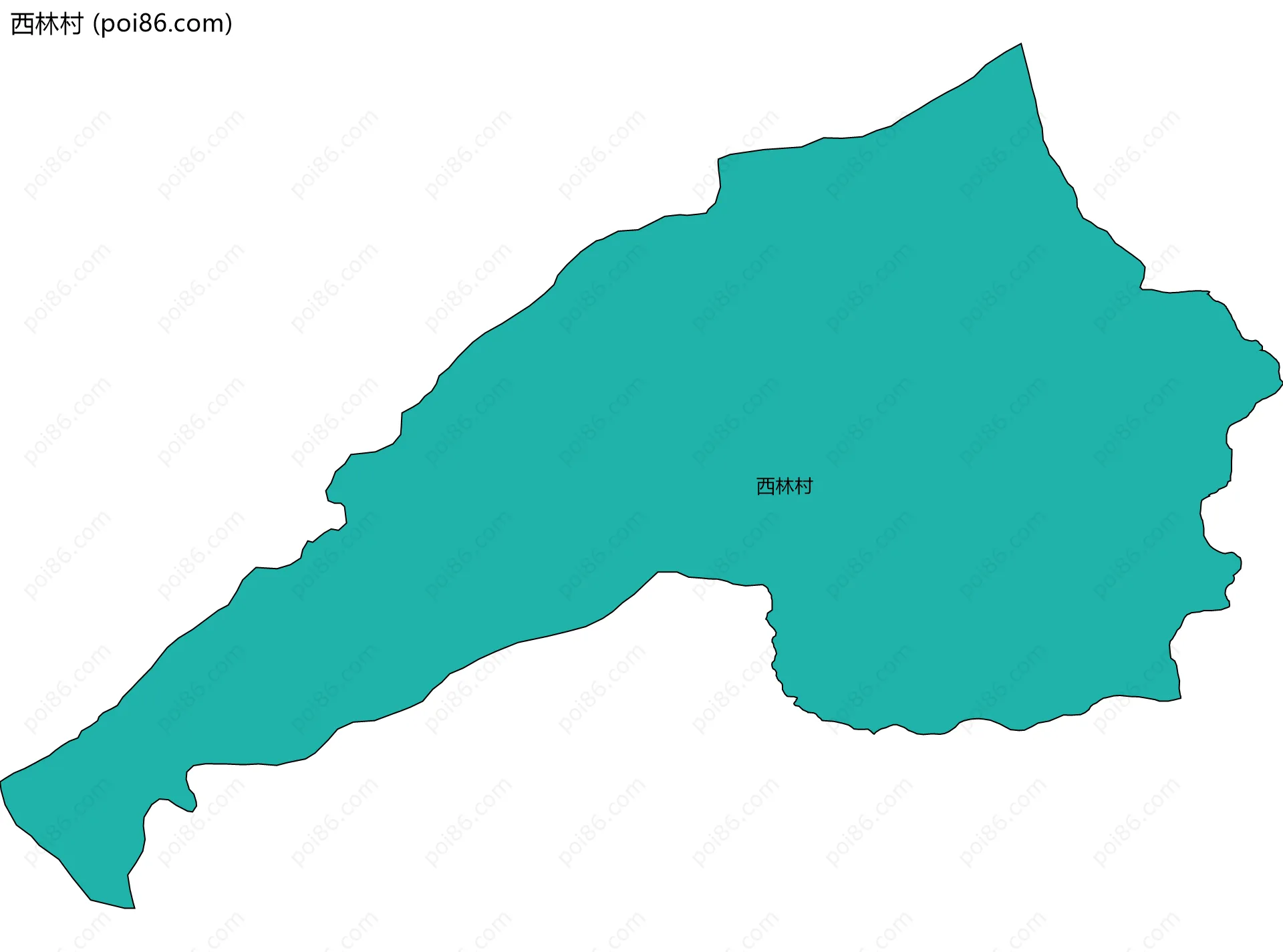 西林村边界地图