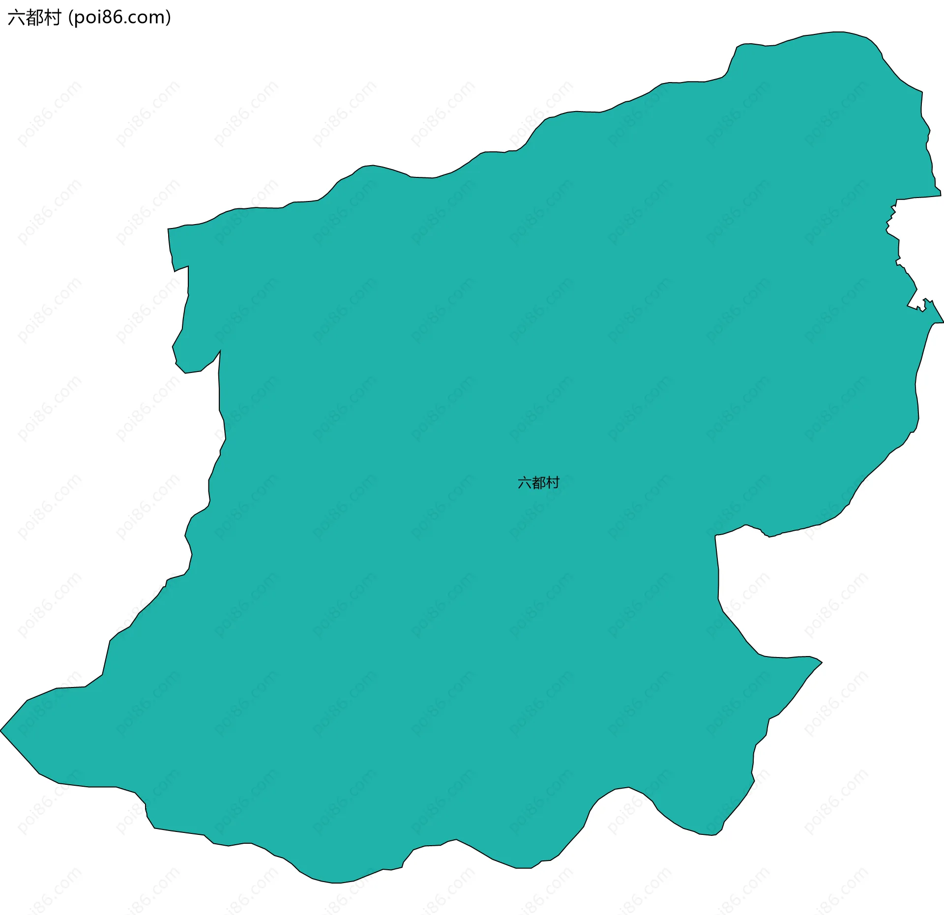 六都村边界地图