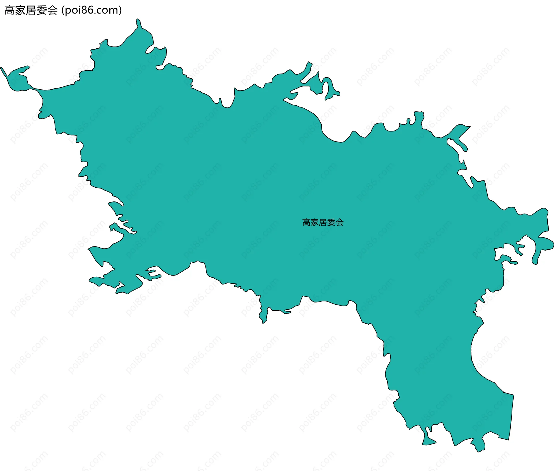 高家居委会边界地图