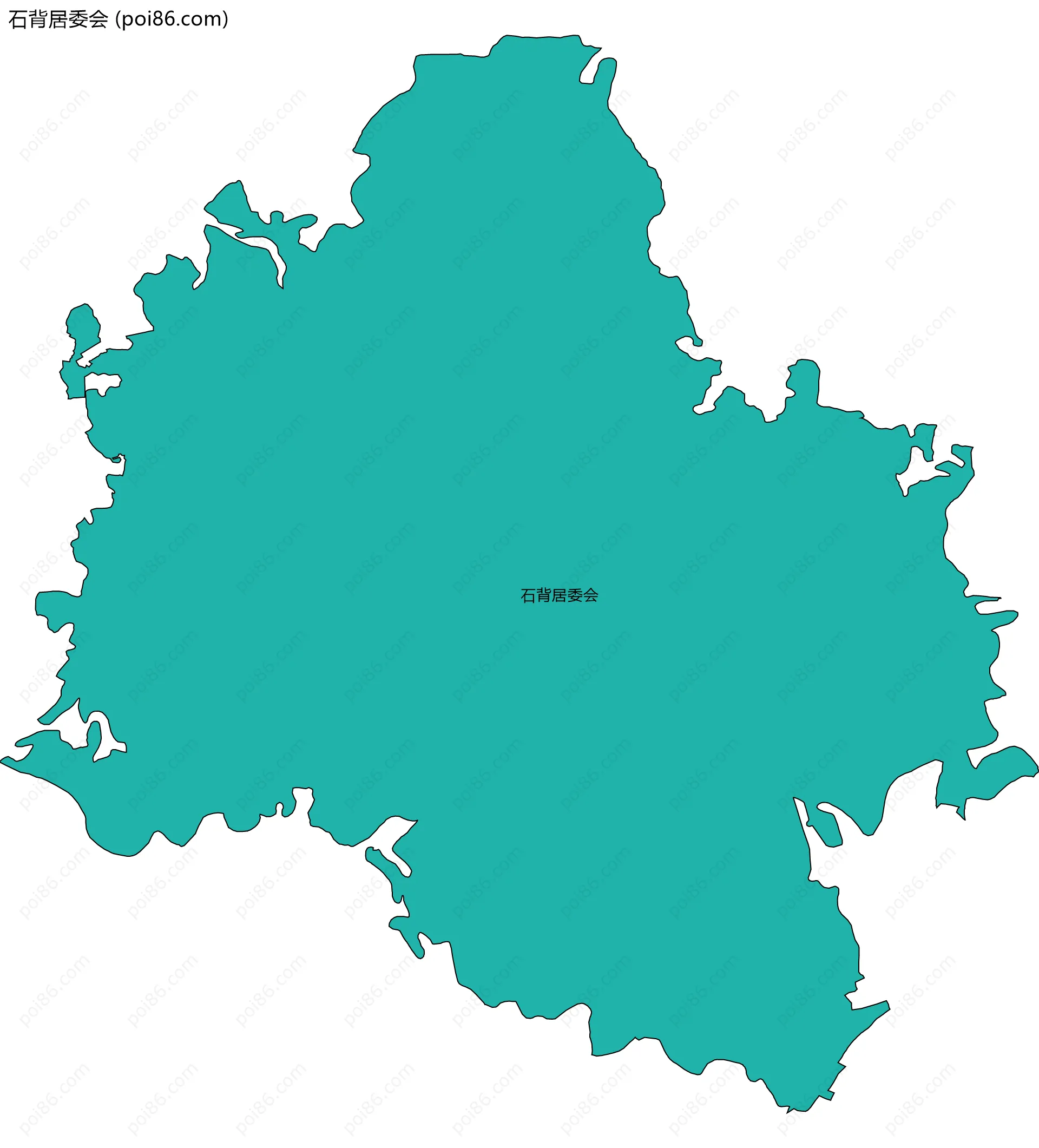 石背居委会边界地图