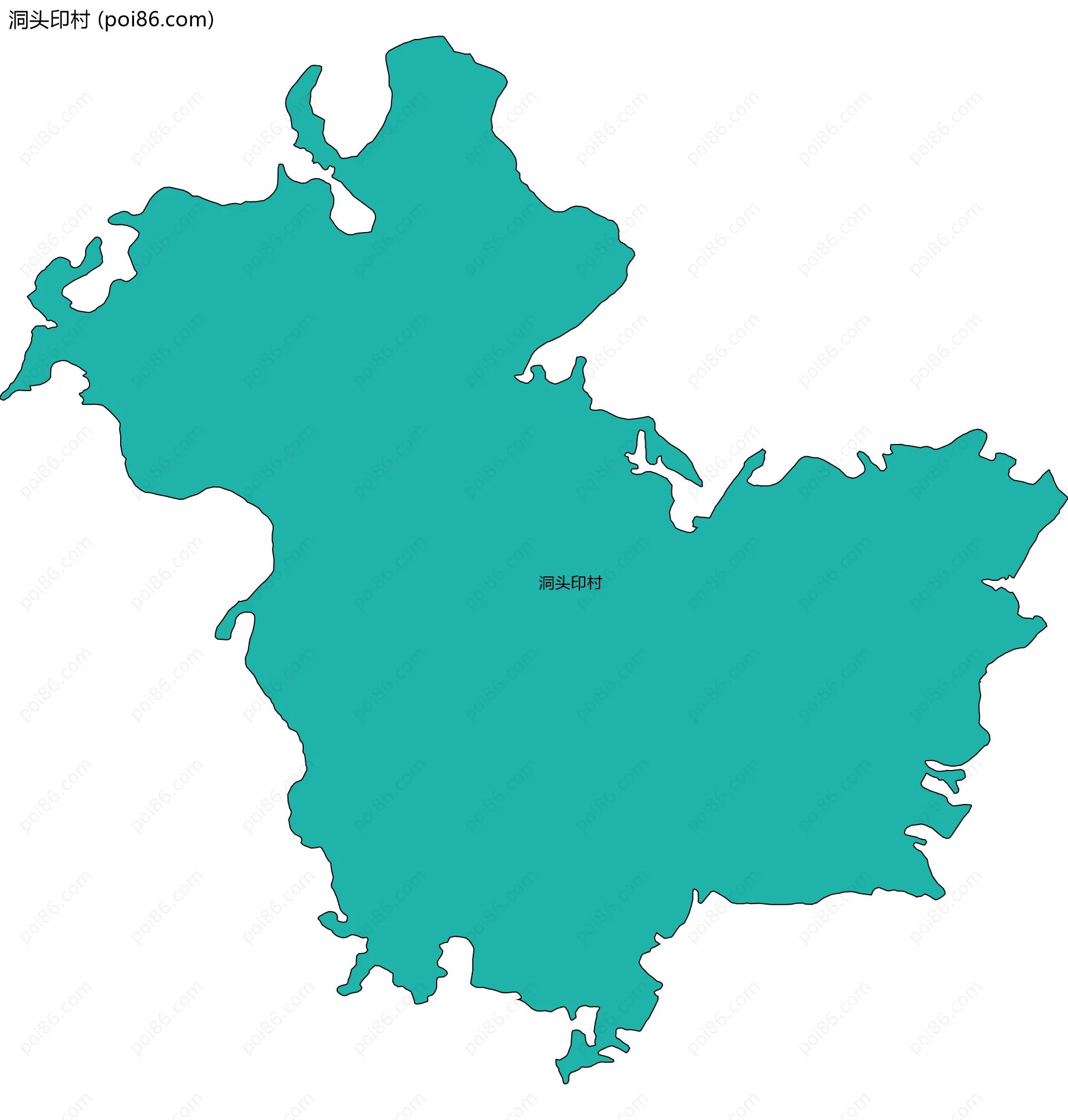 洞头印村边界地图