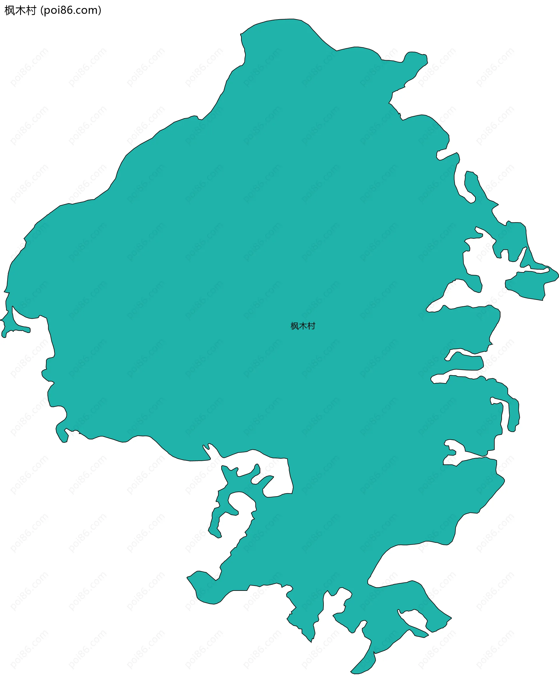 枫木村边界地图