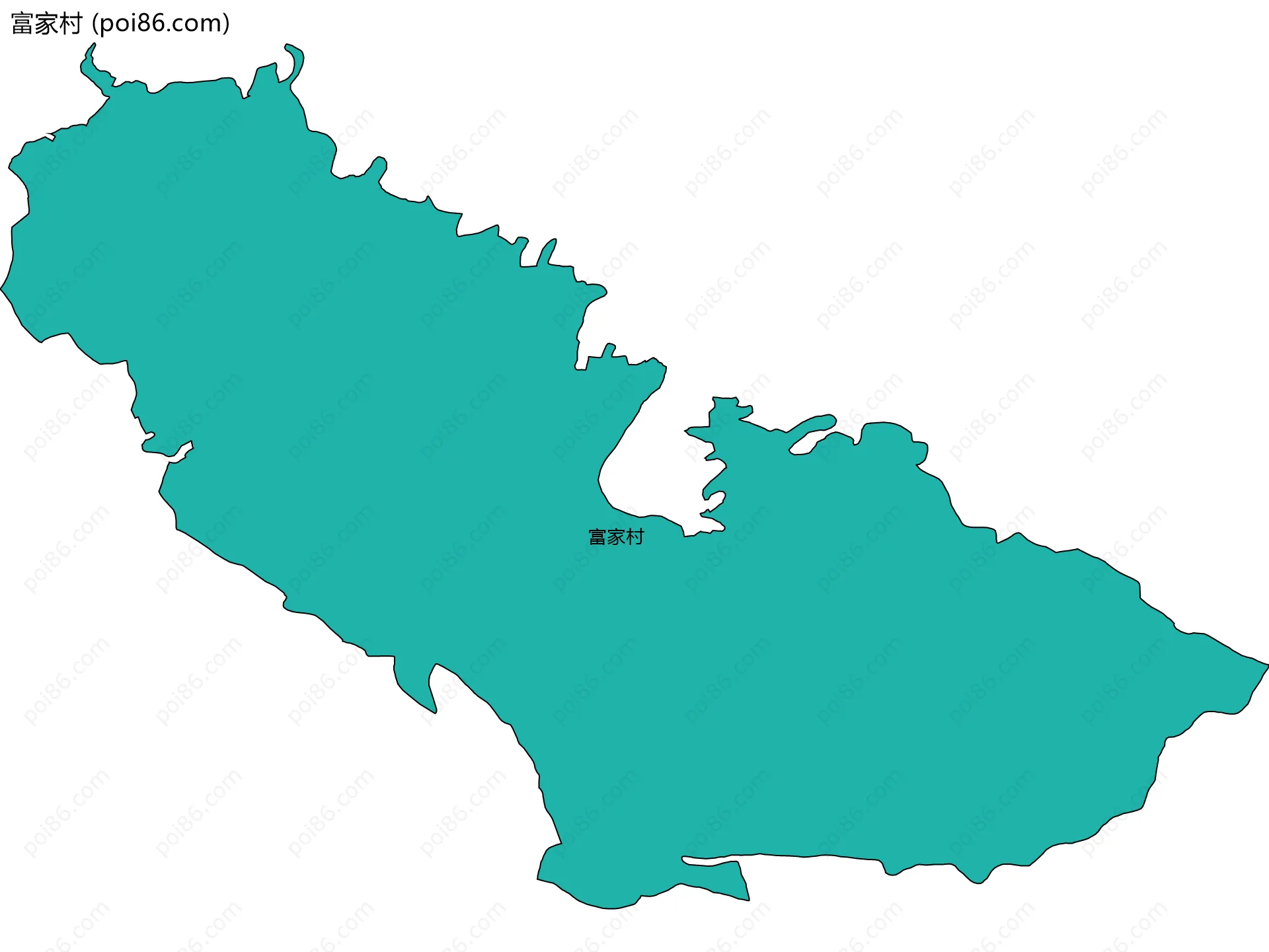 富家村边界地图