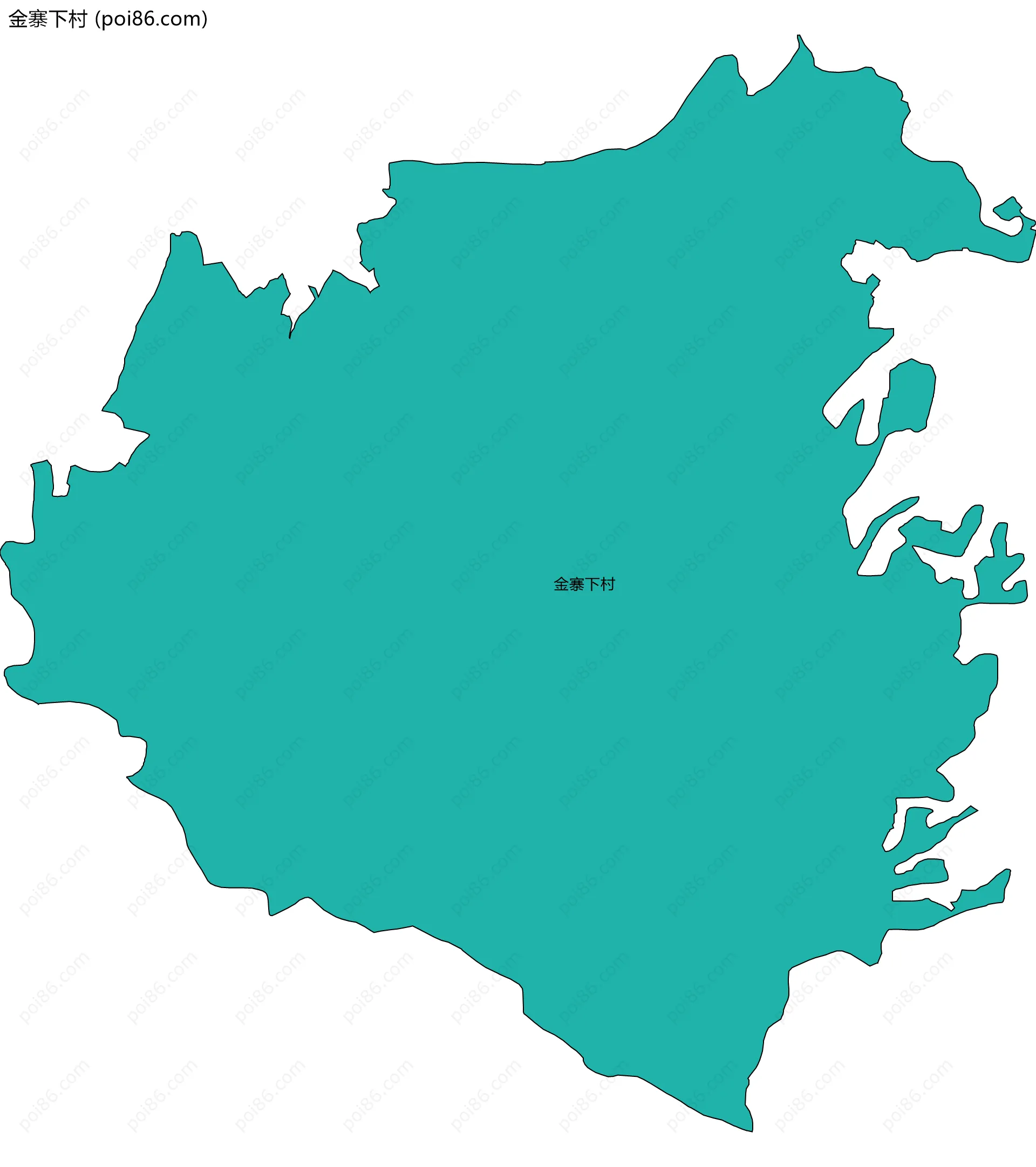 金寨下村边界地图