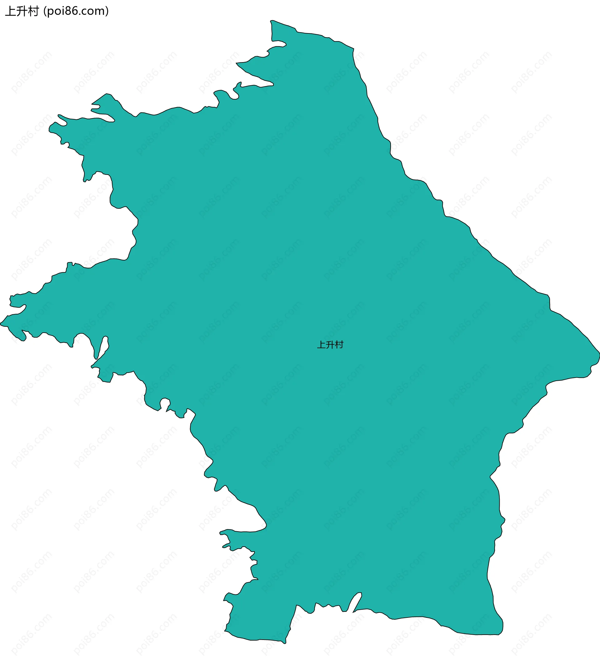上升村边界地图