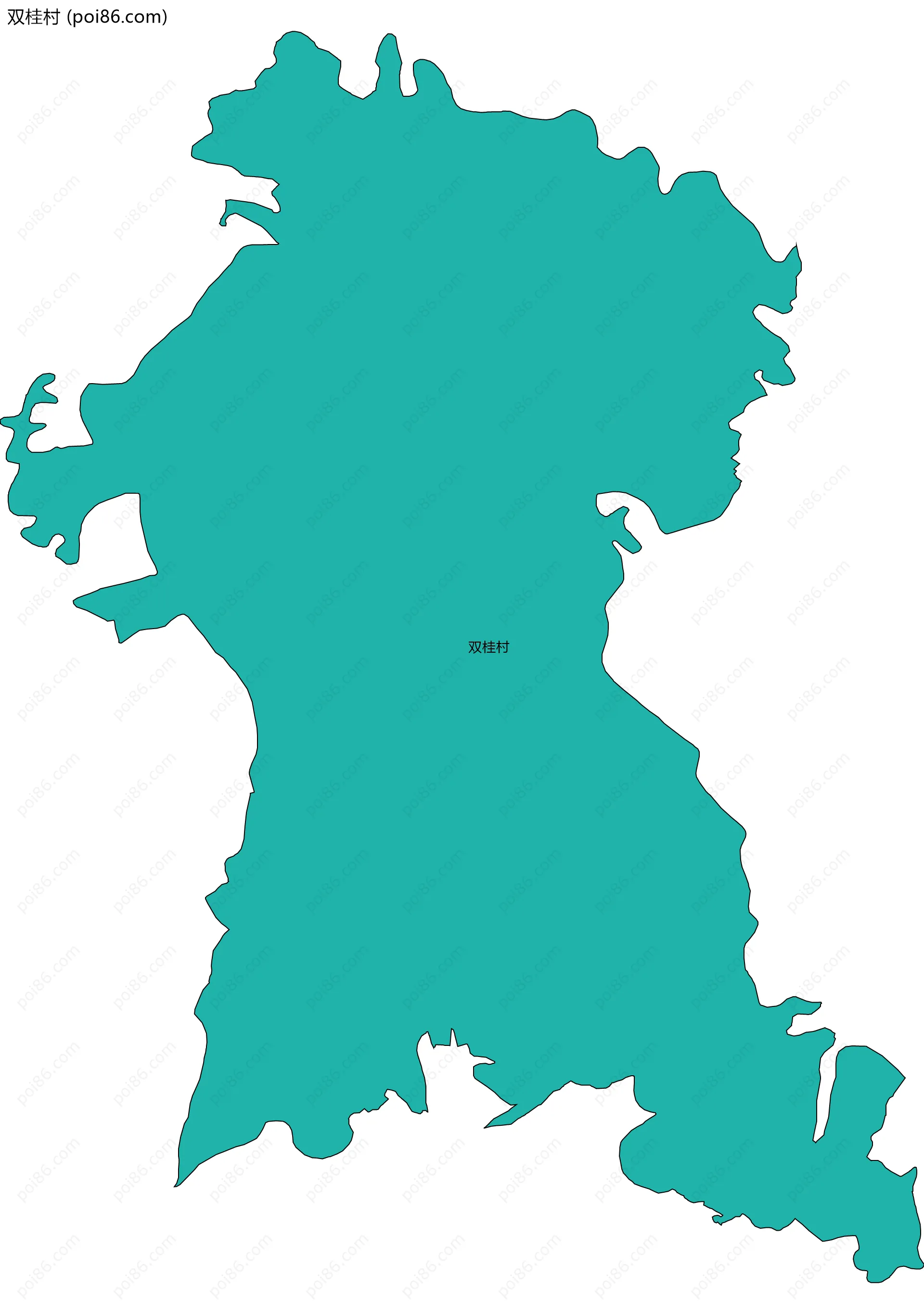 双桂村边界地图