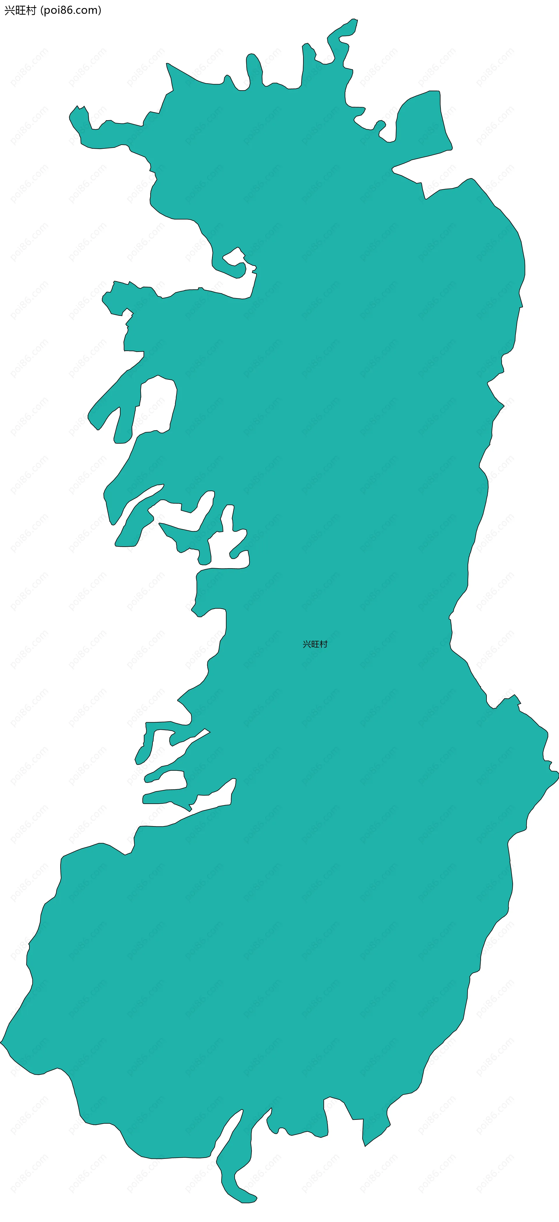 兴旺村边界地图