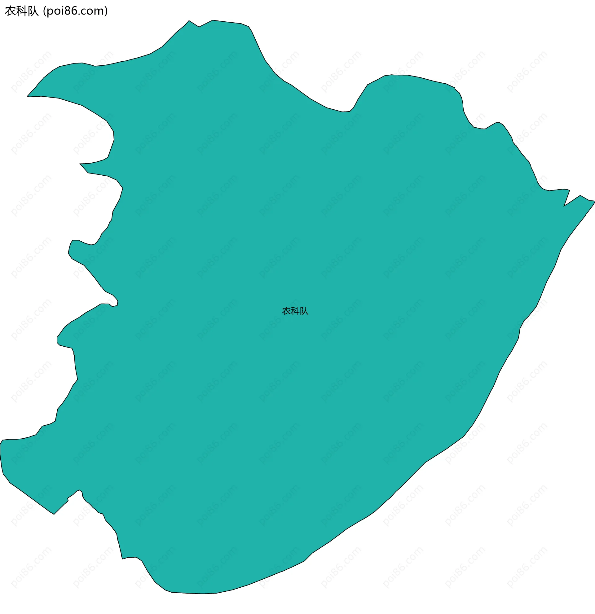 农科队边界地图