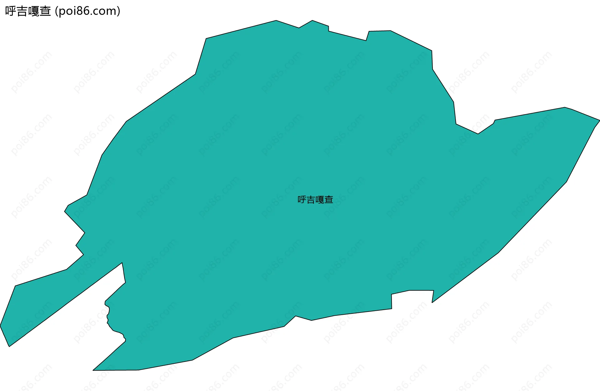呼吉嘎查边界地图