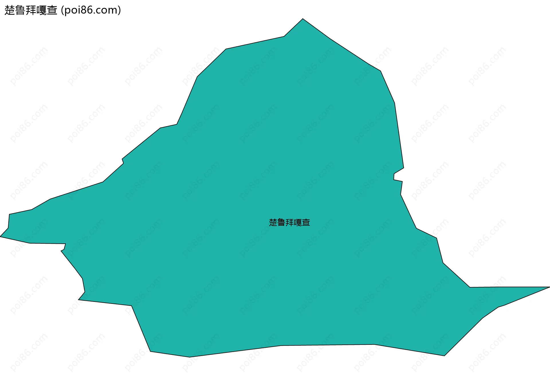 楚鲁拜嘎查边界地图