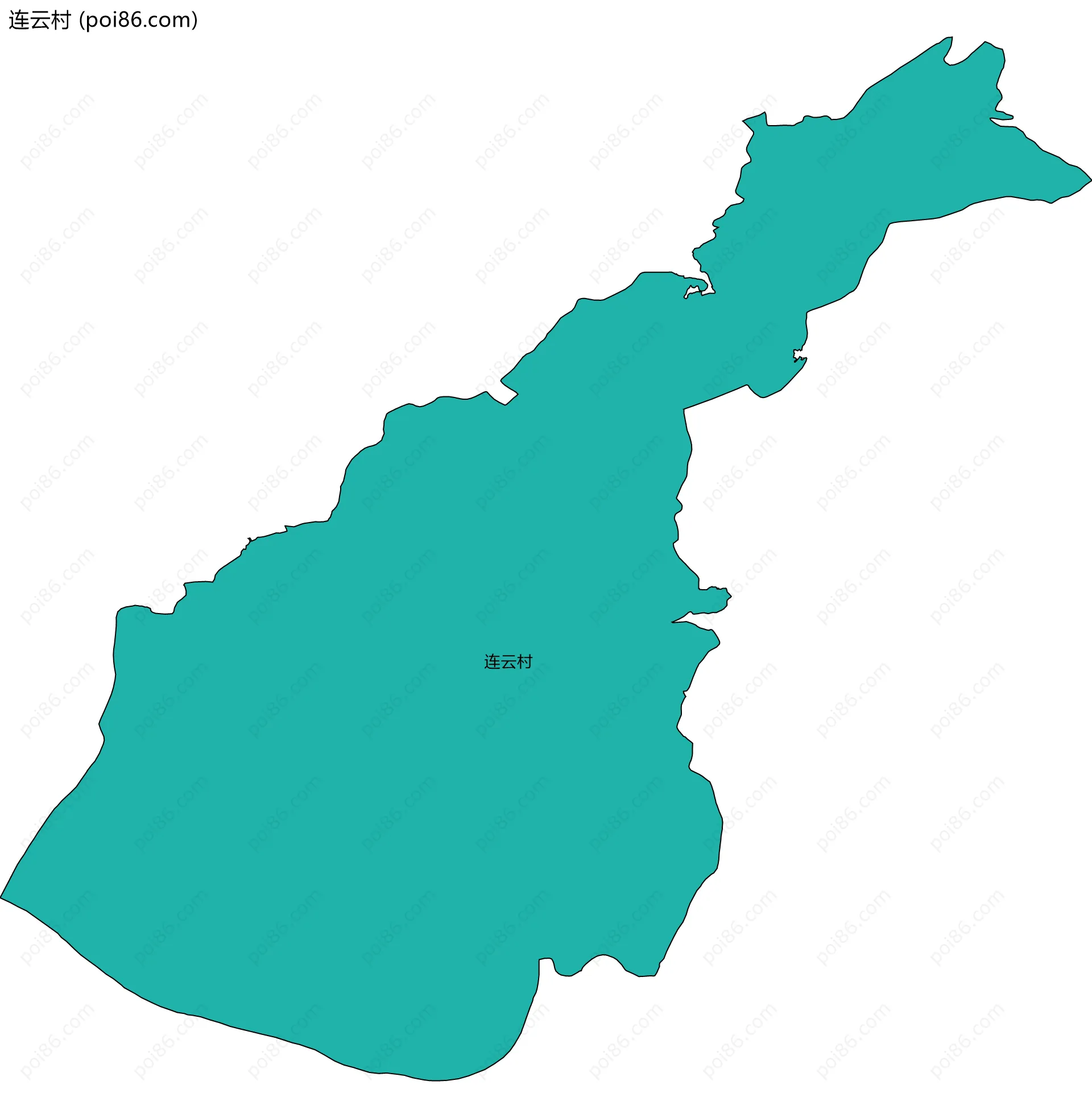 连云村边界地图