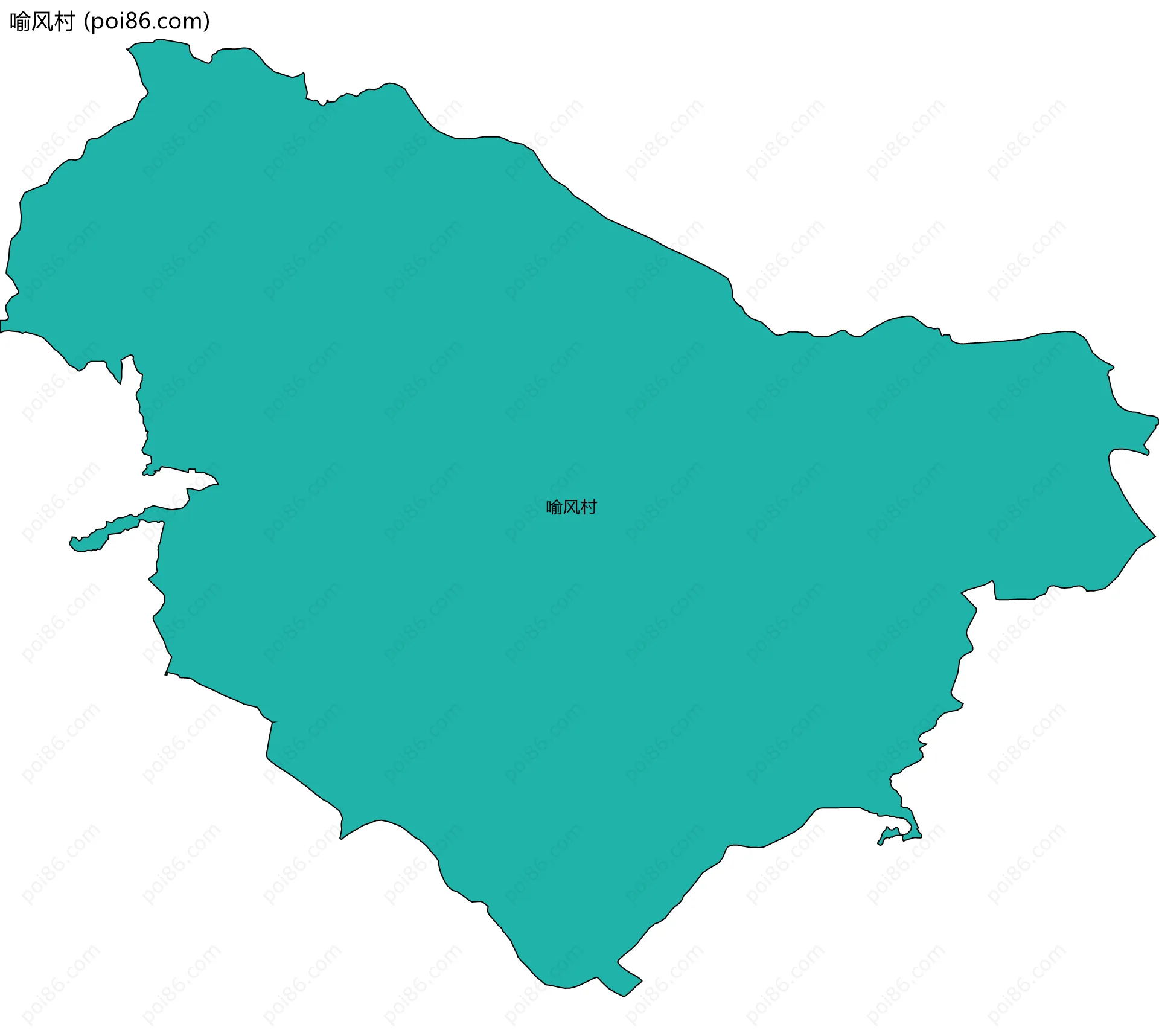 喻风村边界地图