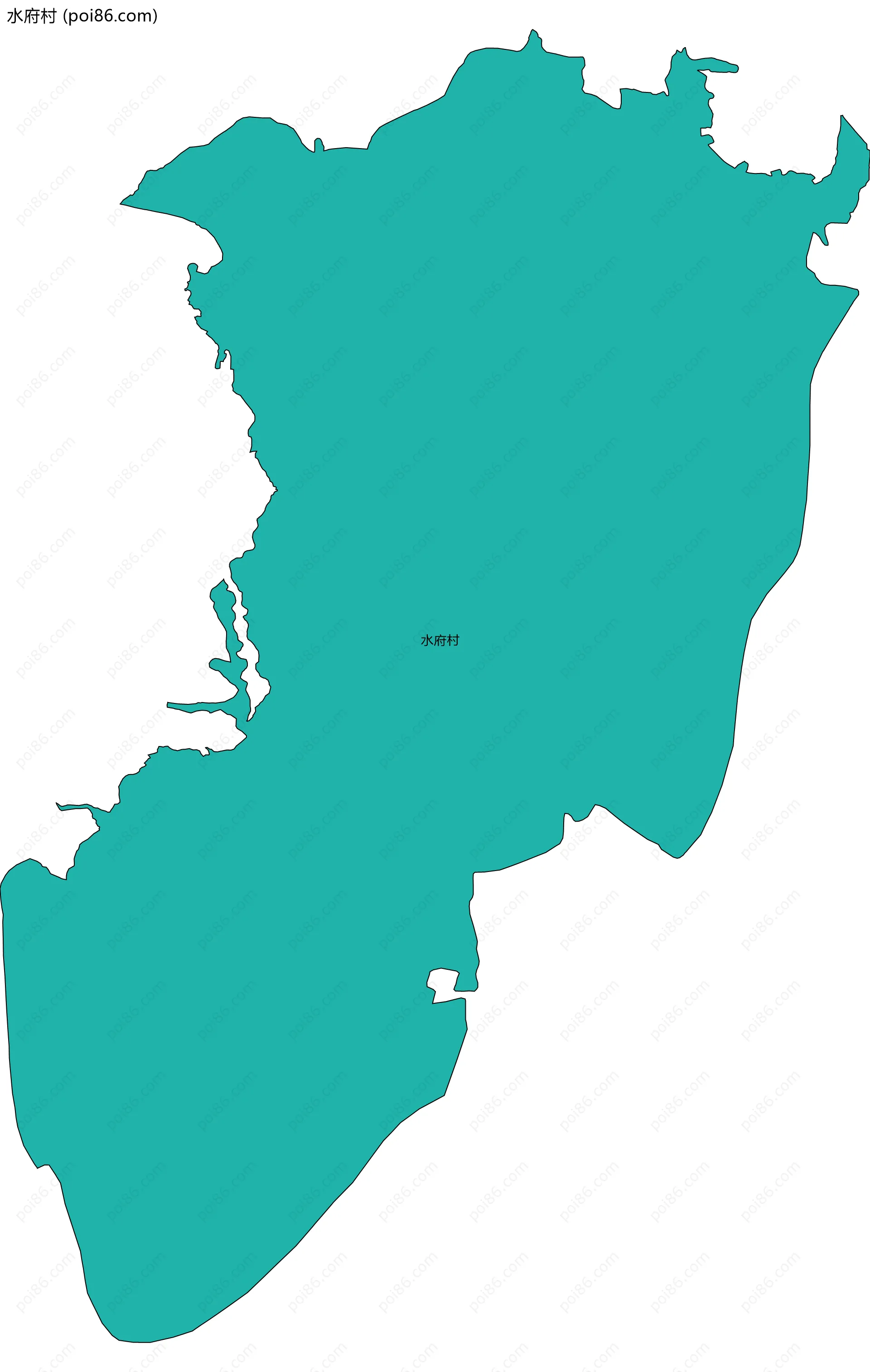 水府村边界地图
