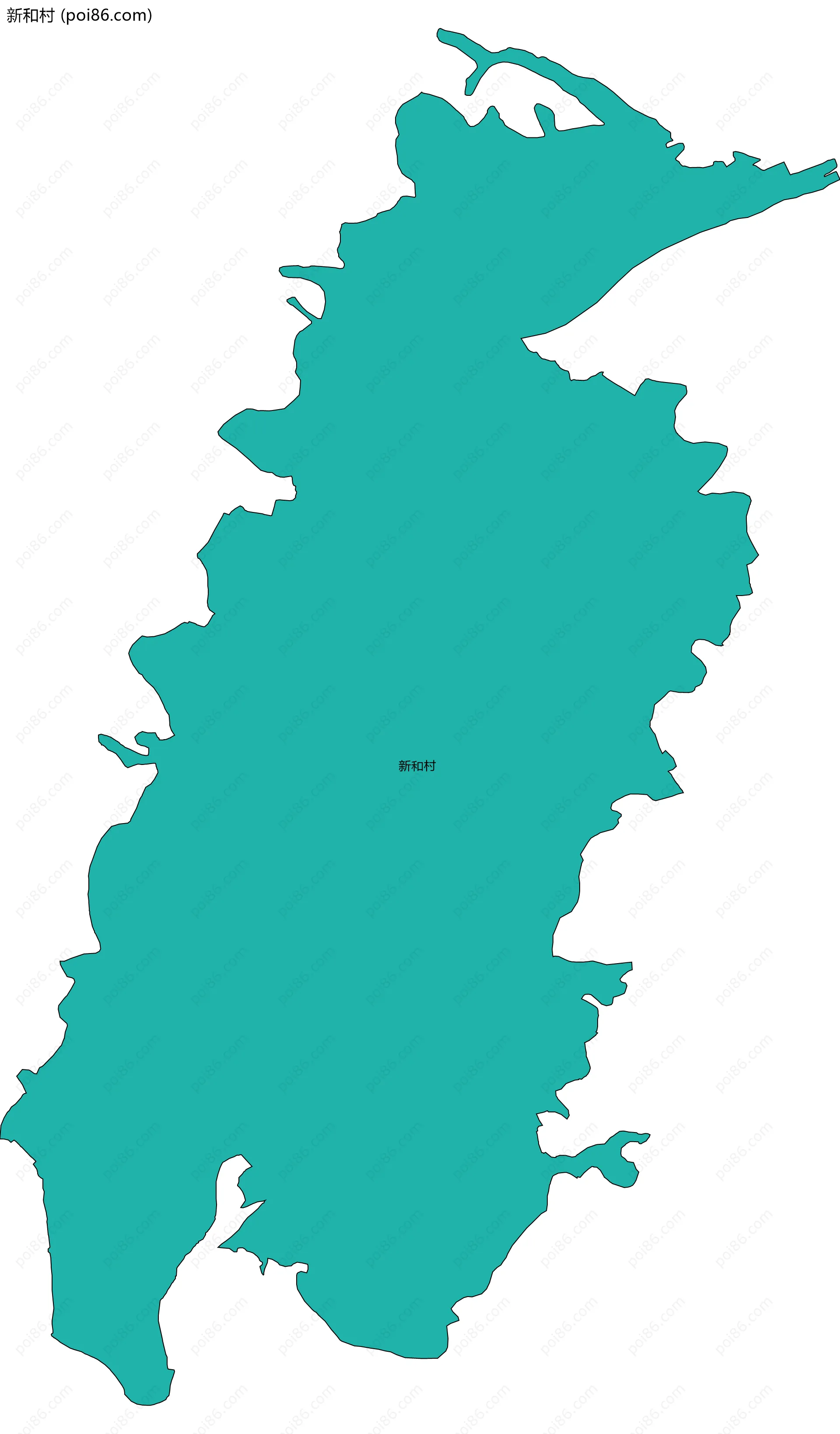 新和村边界地图