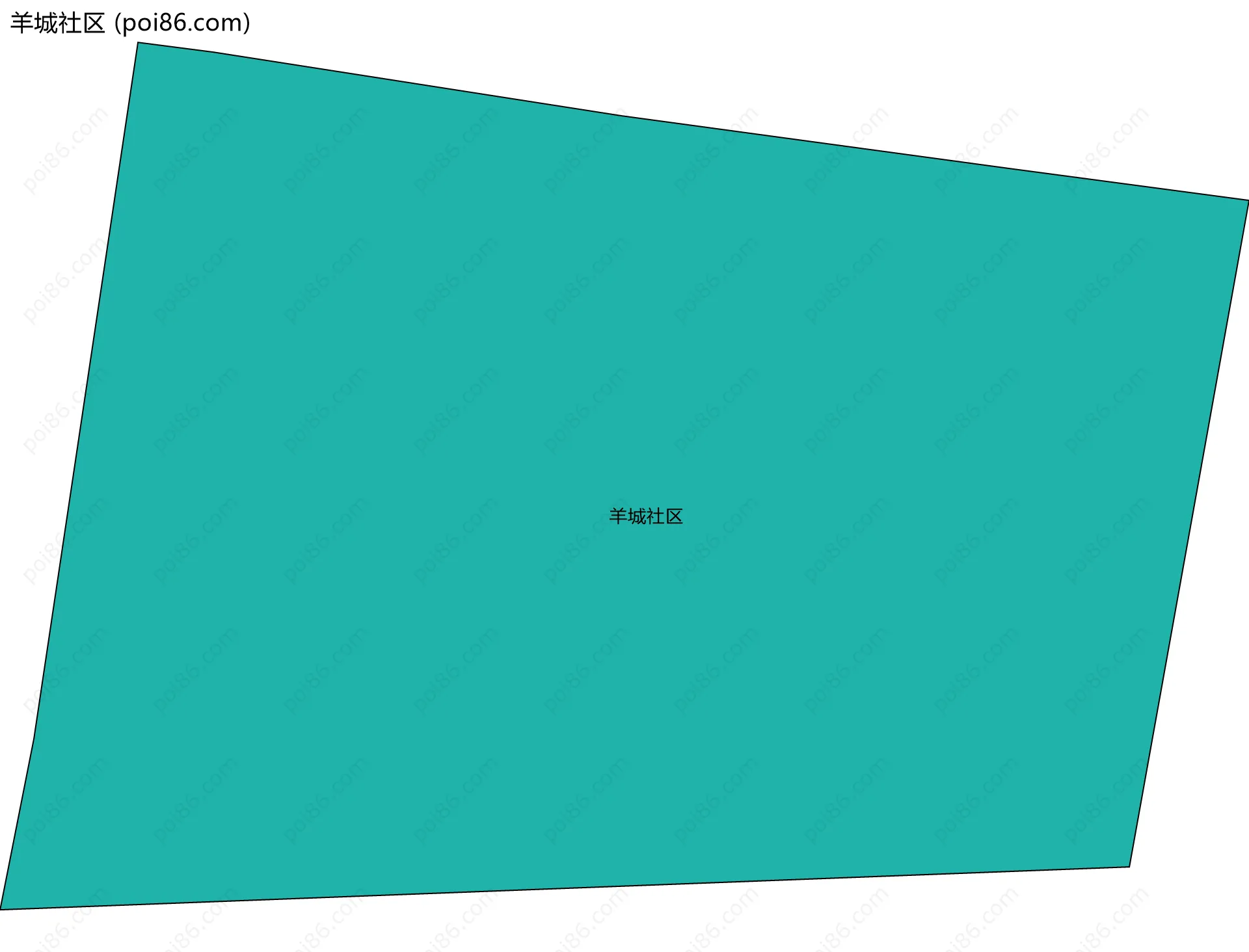 羊城社区边界地图