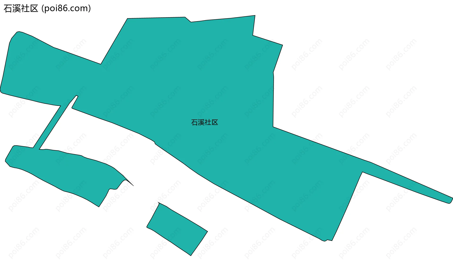 石溪社区边界地图