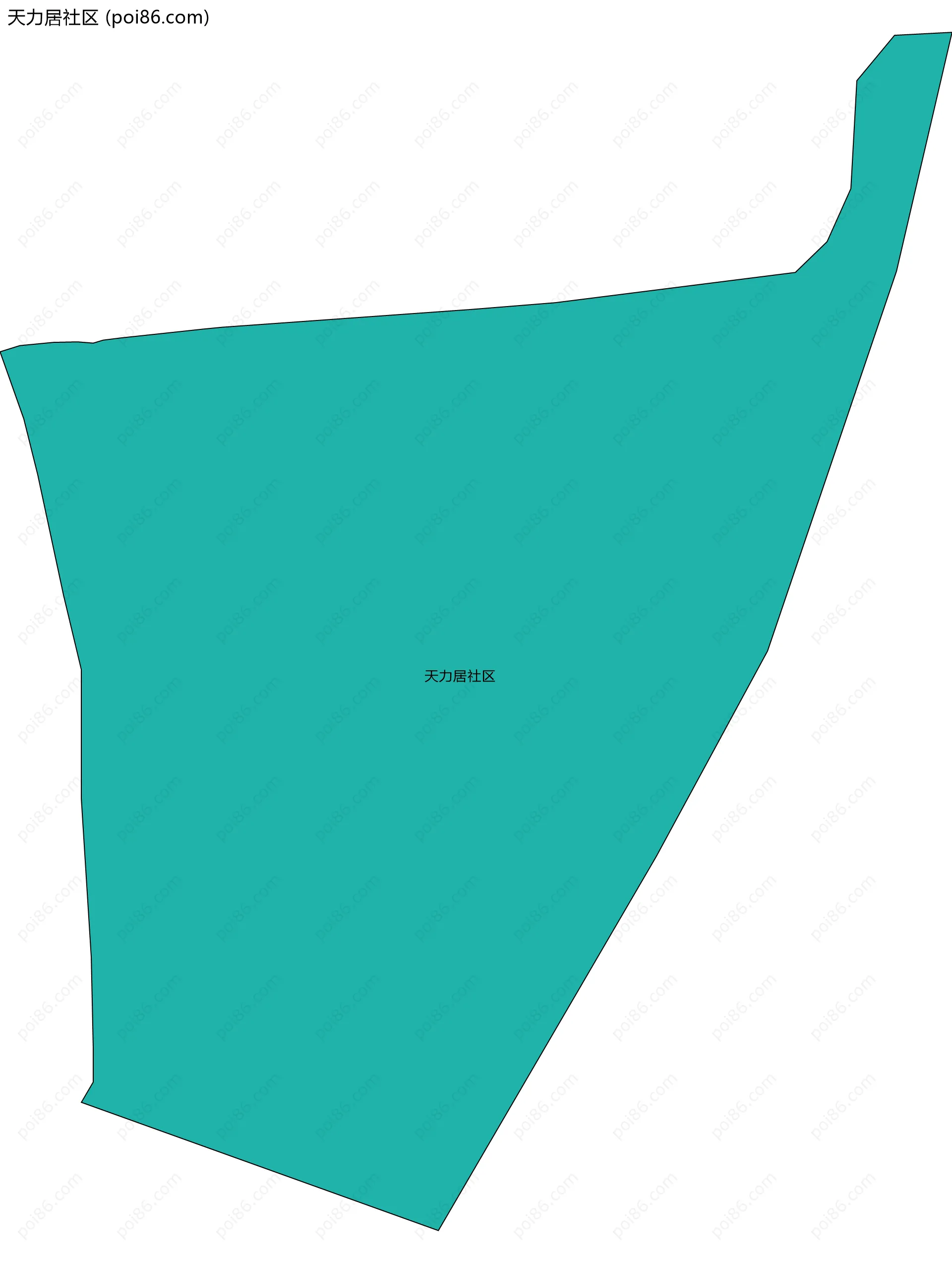 天力居社区边界地图