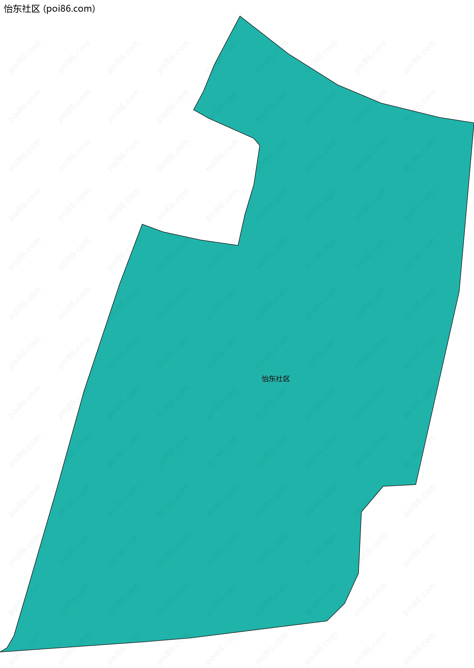 怡东社区边界地图