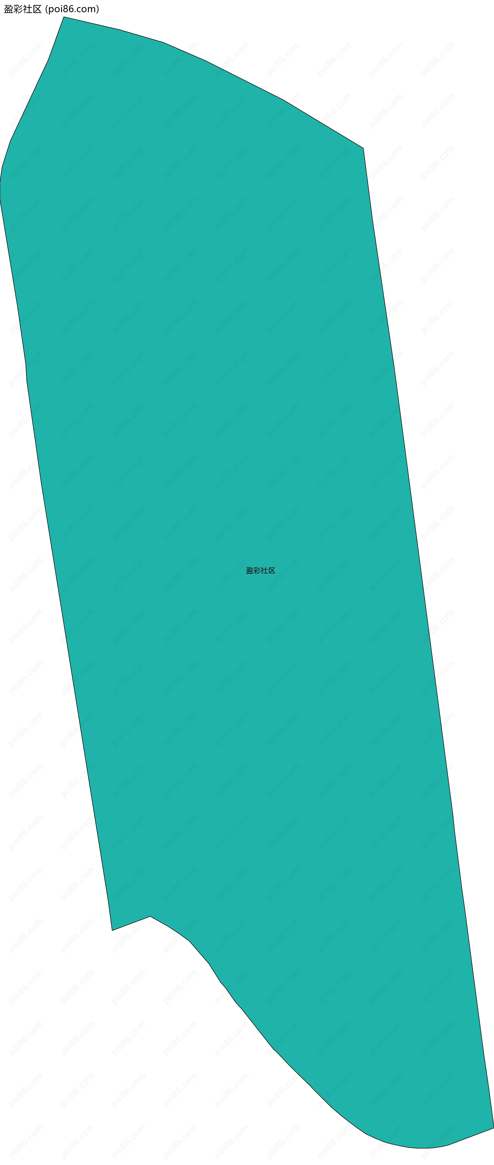 盈彩社区边界地图