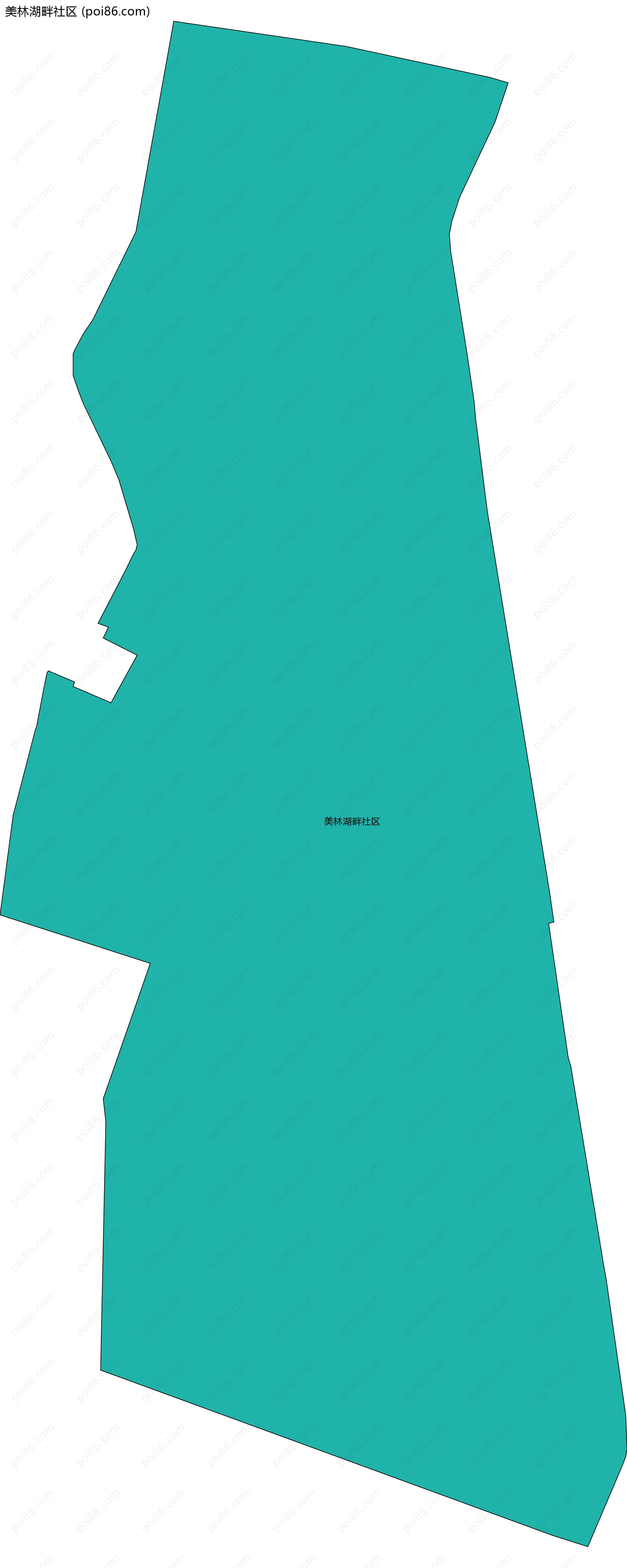 美林湖畔社区边界地图