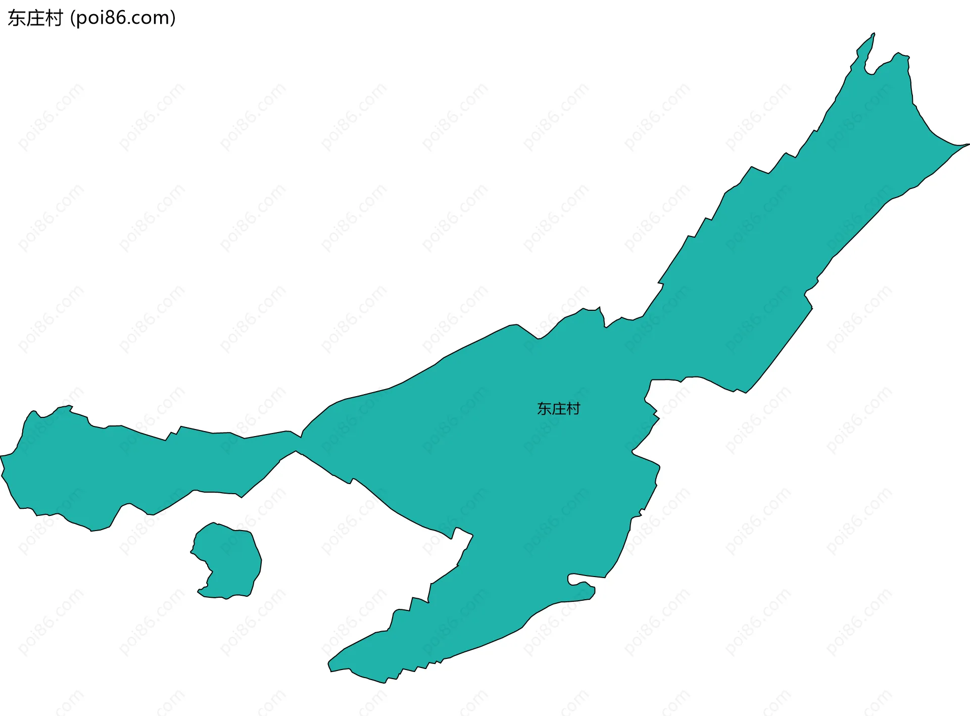 东庄村边界地图